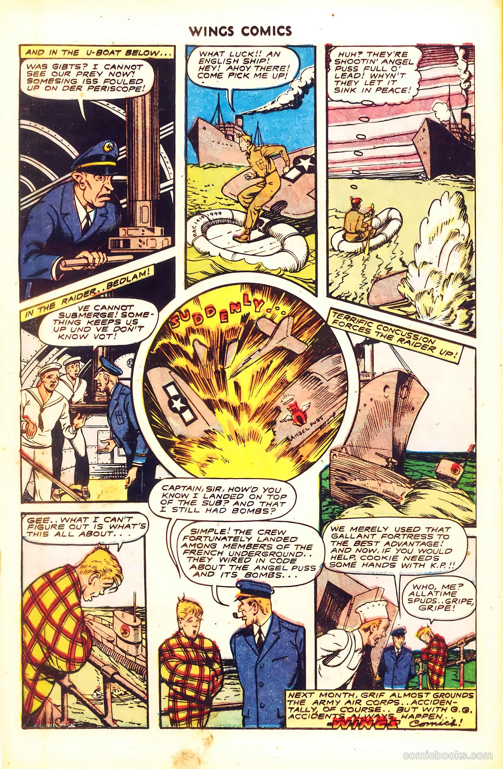 Wings Comics #50 (1944) — page 20 of 52