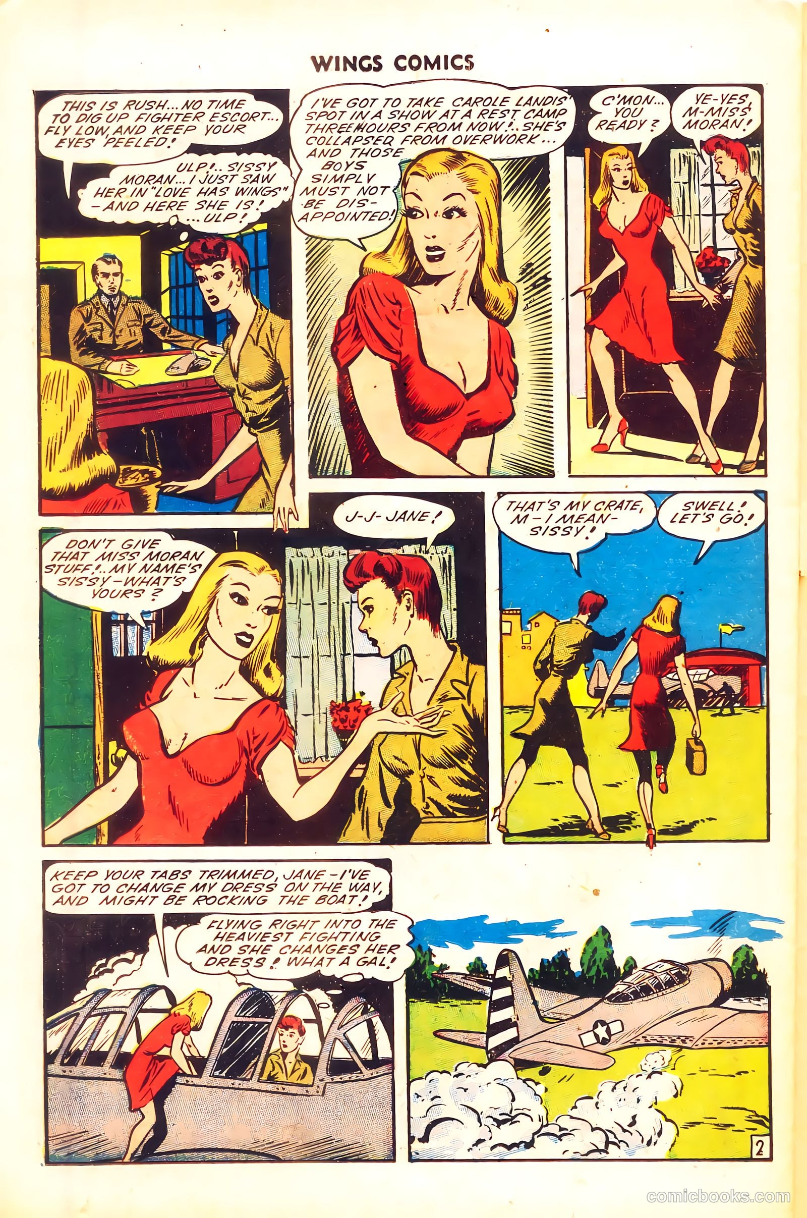 Wings Comics #50 (1944) — page 38 of 52