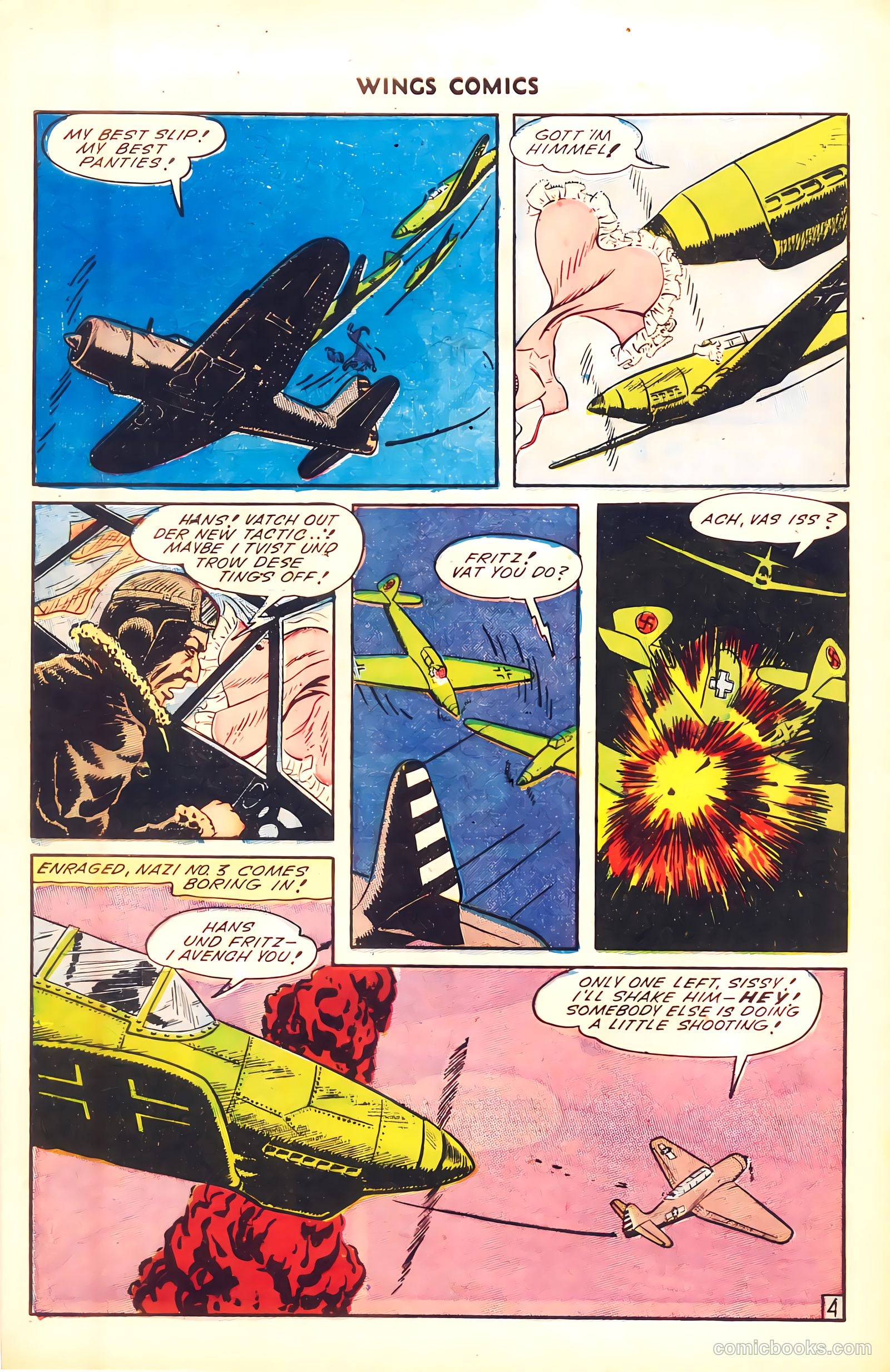 Wings Comics #50 (1944) — page 40 of 52