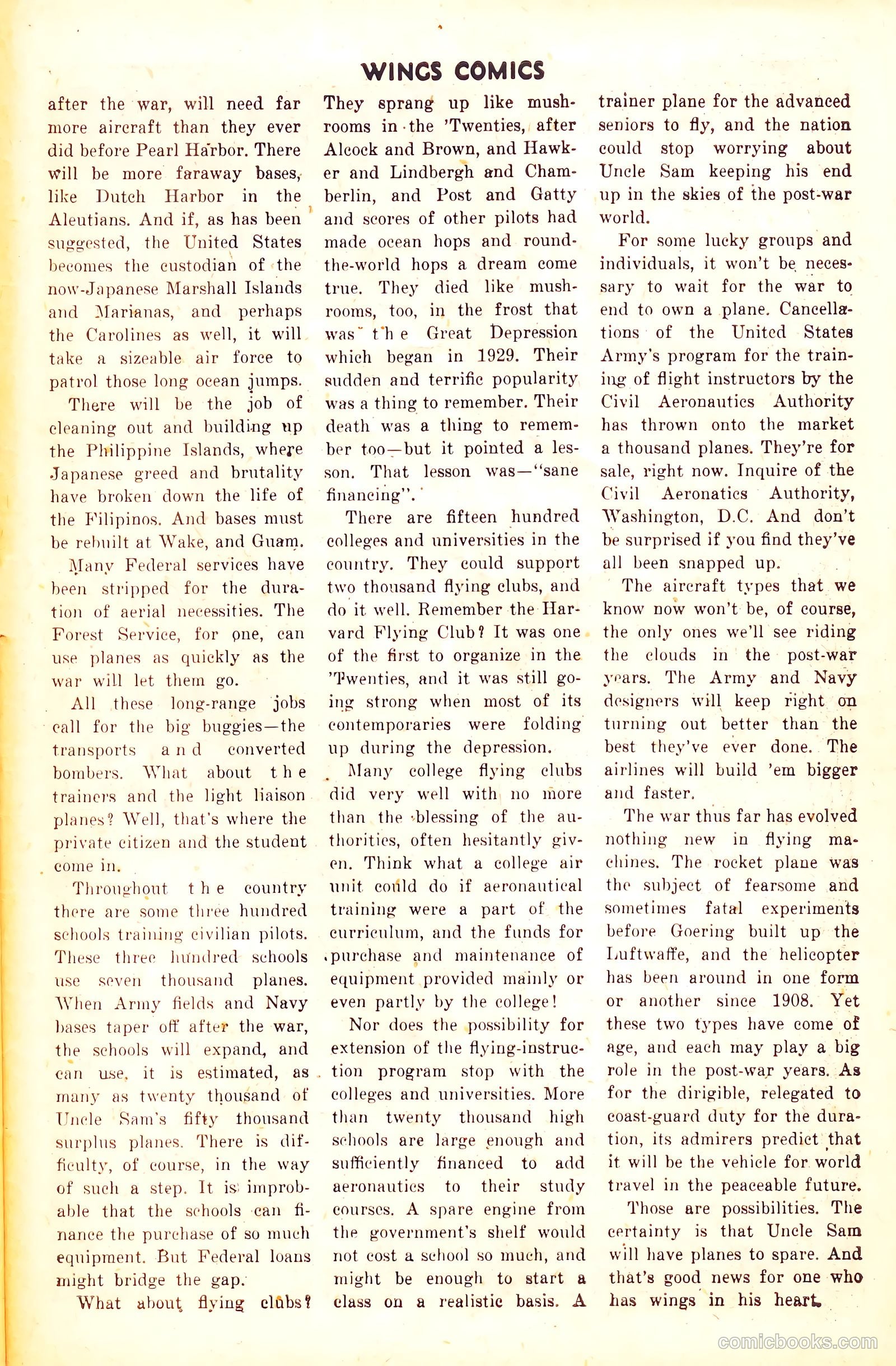 Wings Comics #50 (1944) — page 43 of 52