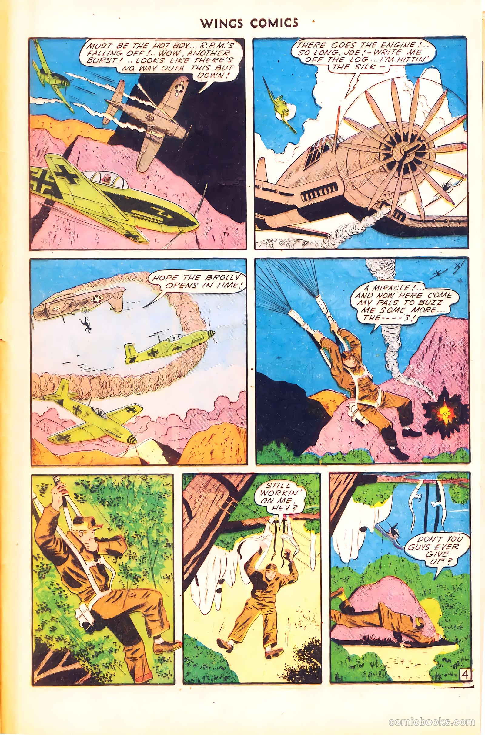 Wings Comics #50 (1944) — page 47 of 52