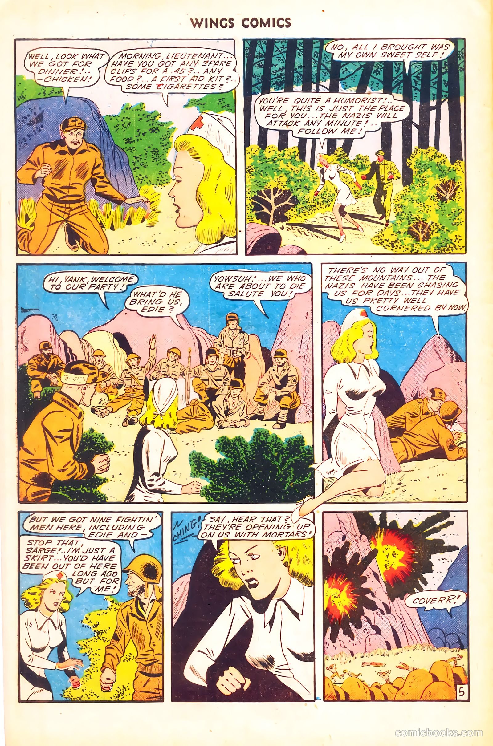 Wings Comics #50 (1944) — page 48 of 52