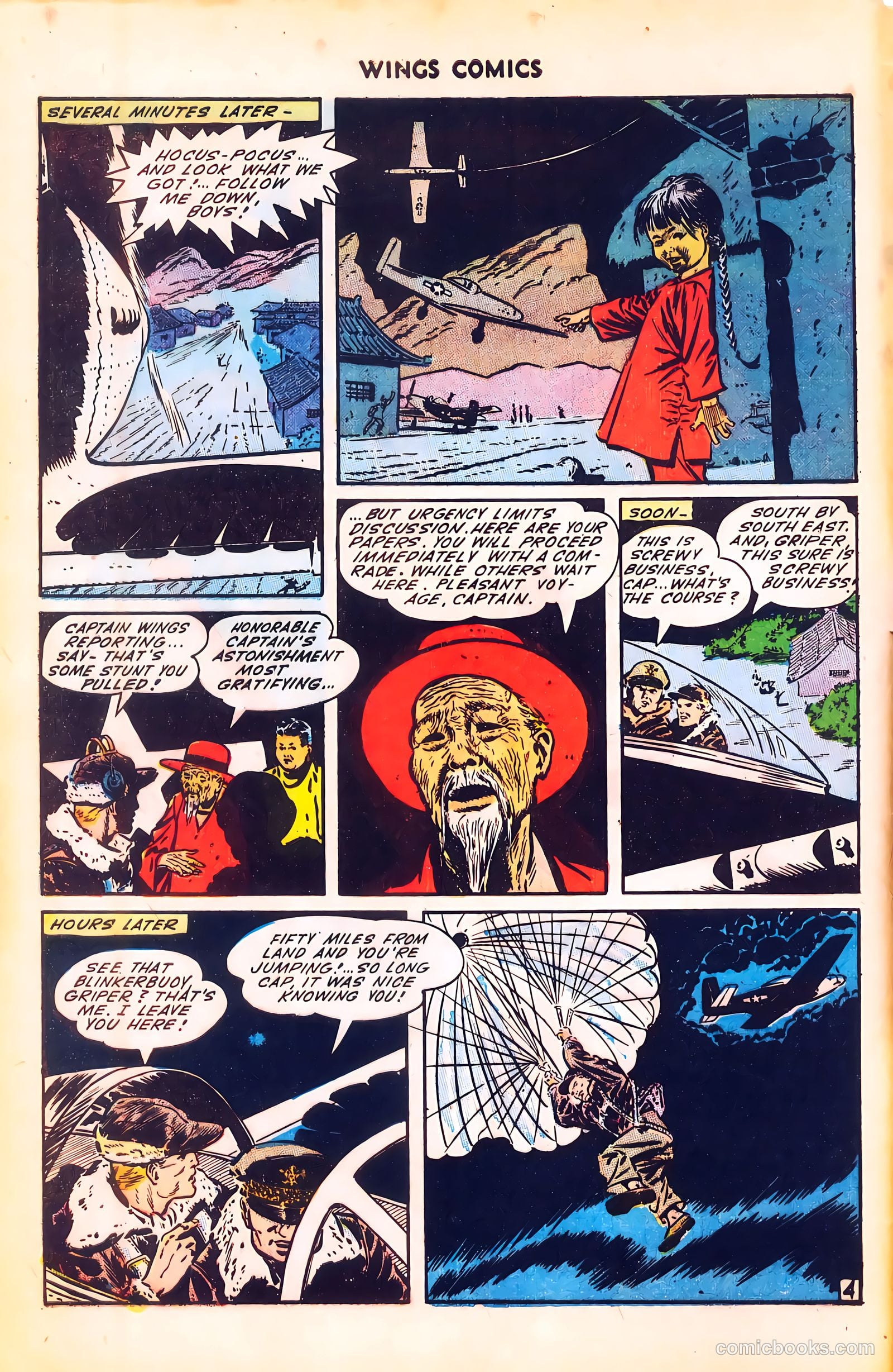 Wings Comics #51 (1944) — page 6 of 52