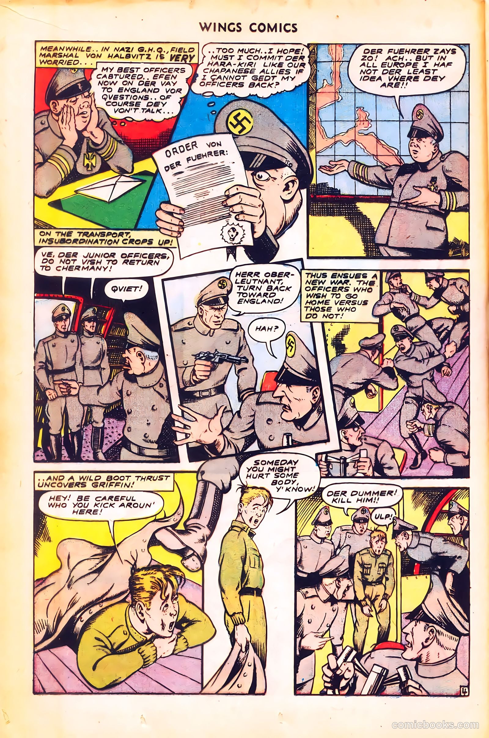 Wings Comics #51 (1944) — page 16 of 52