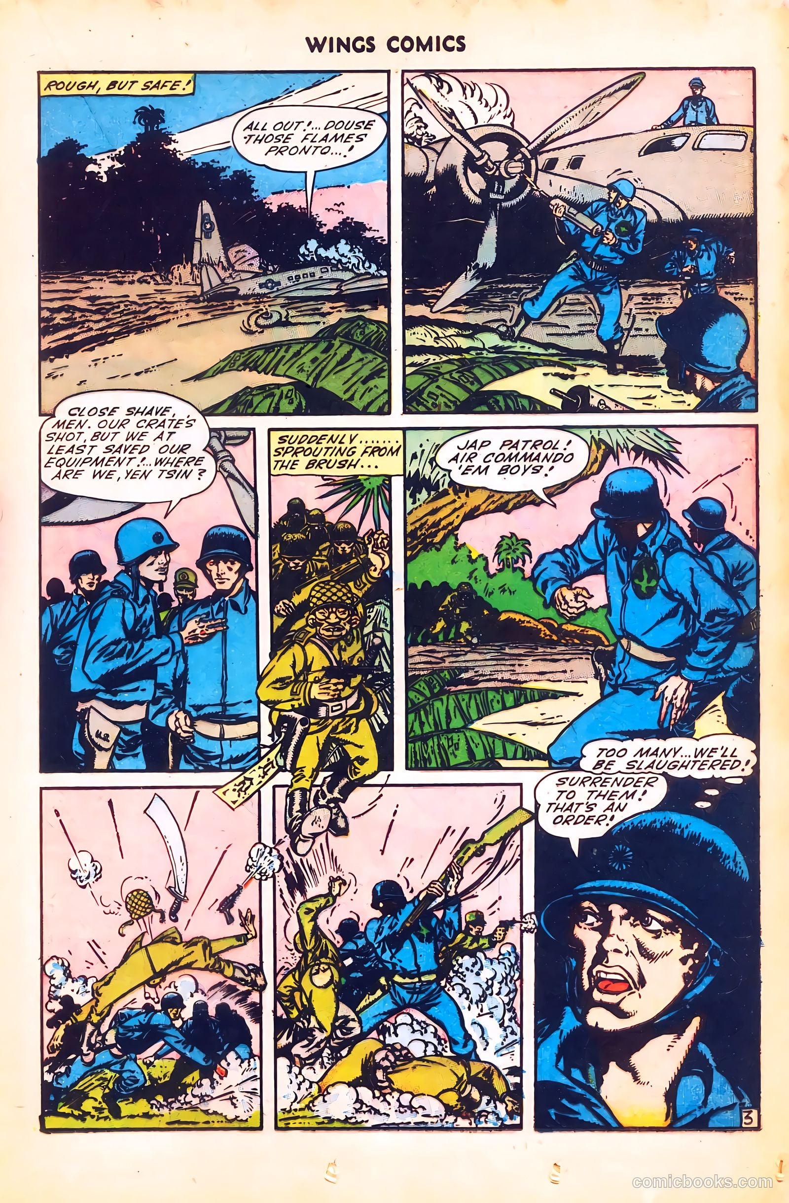 Wings Comics #51 (1944) — page 23 of 52