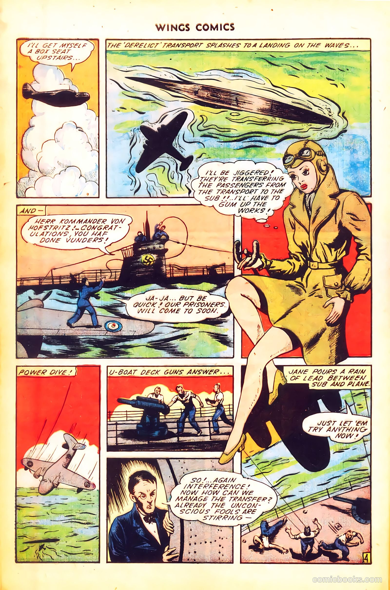 Wings Comics #51 (1944) — page 40 of 52