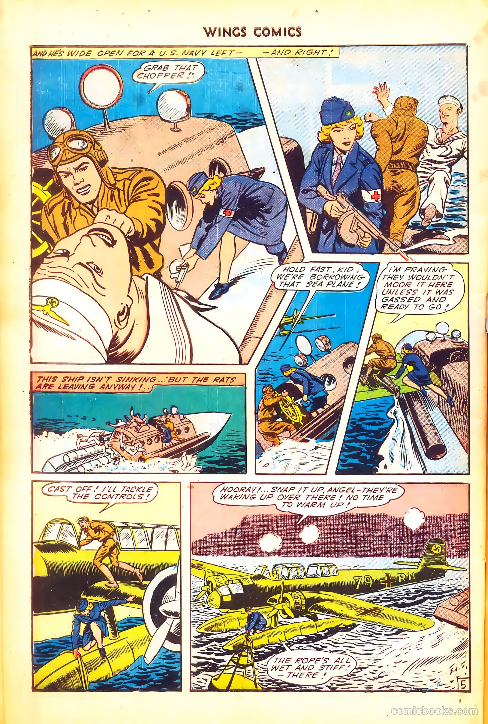 Wings Comics #51 (1944) — page 48 of 52