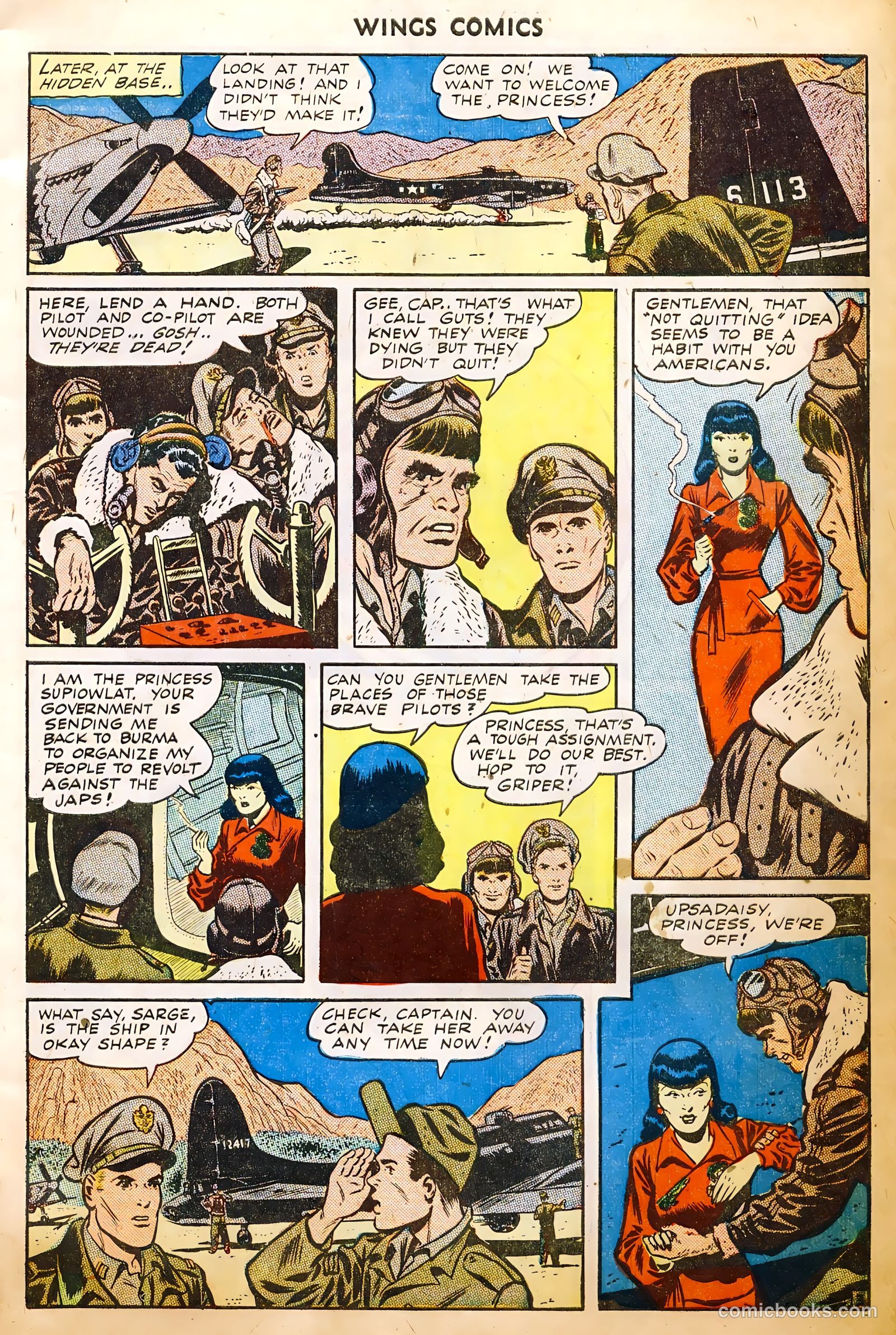 Wings Comics #52 (1944) — page 5 of 52