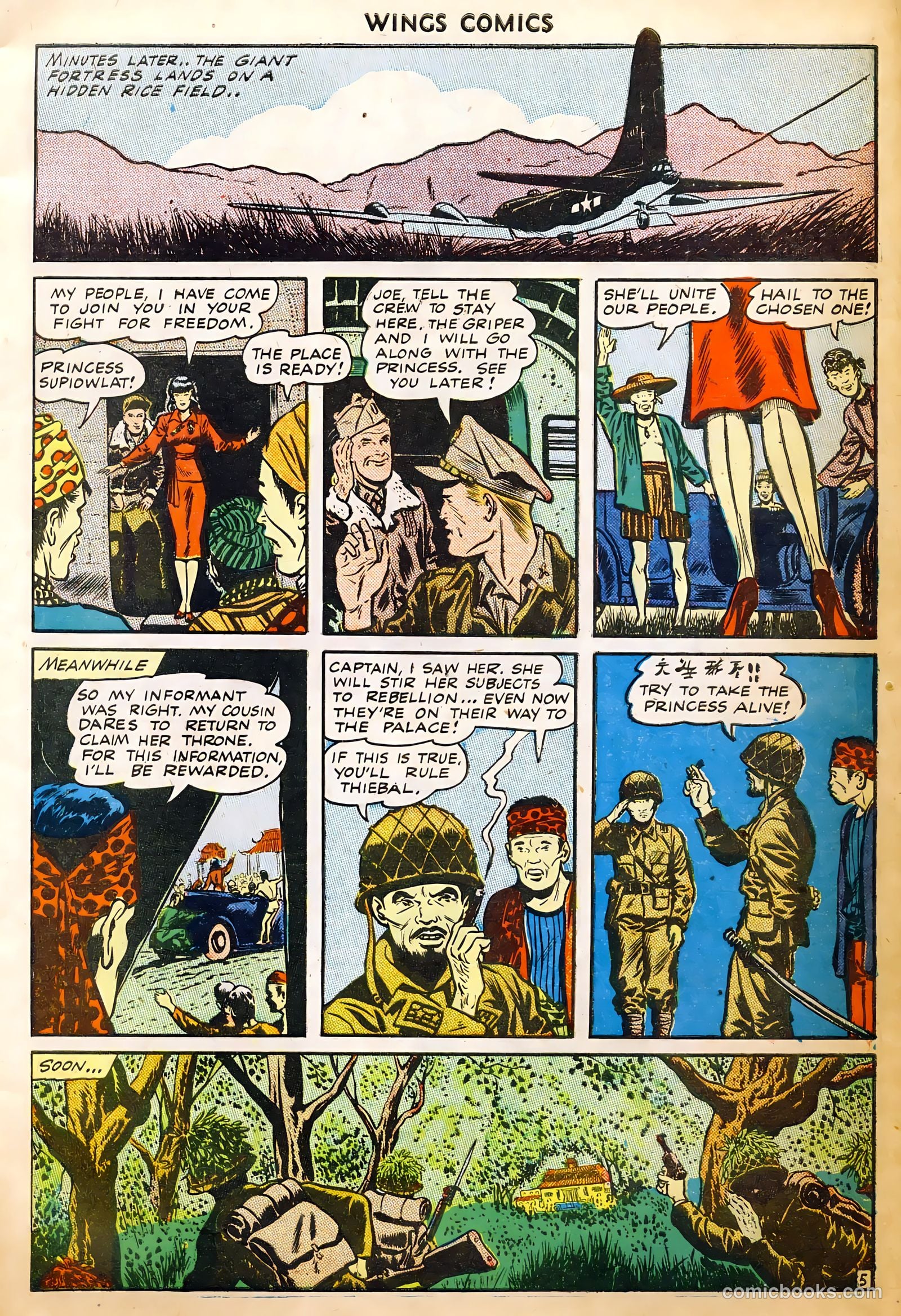 Wings Comics #52 (1944) — page 7 of 52
