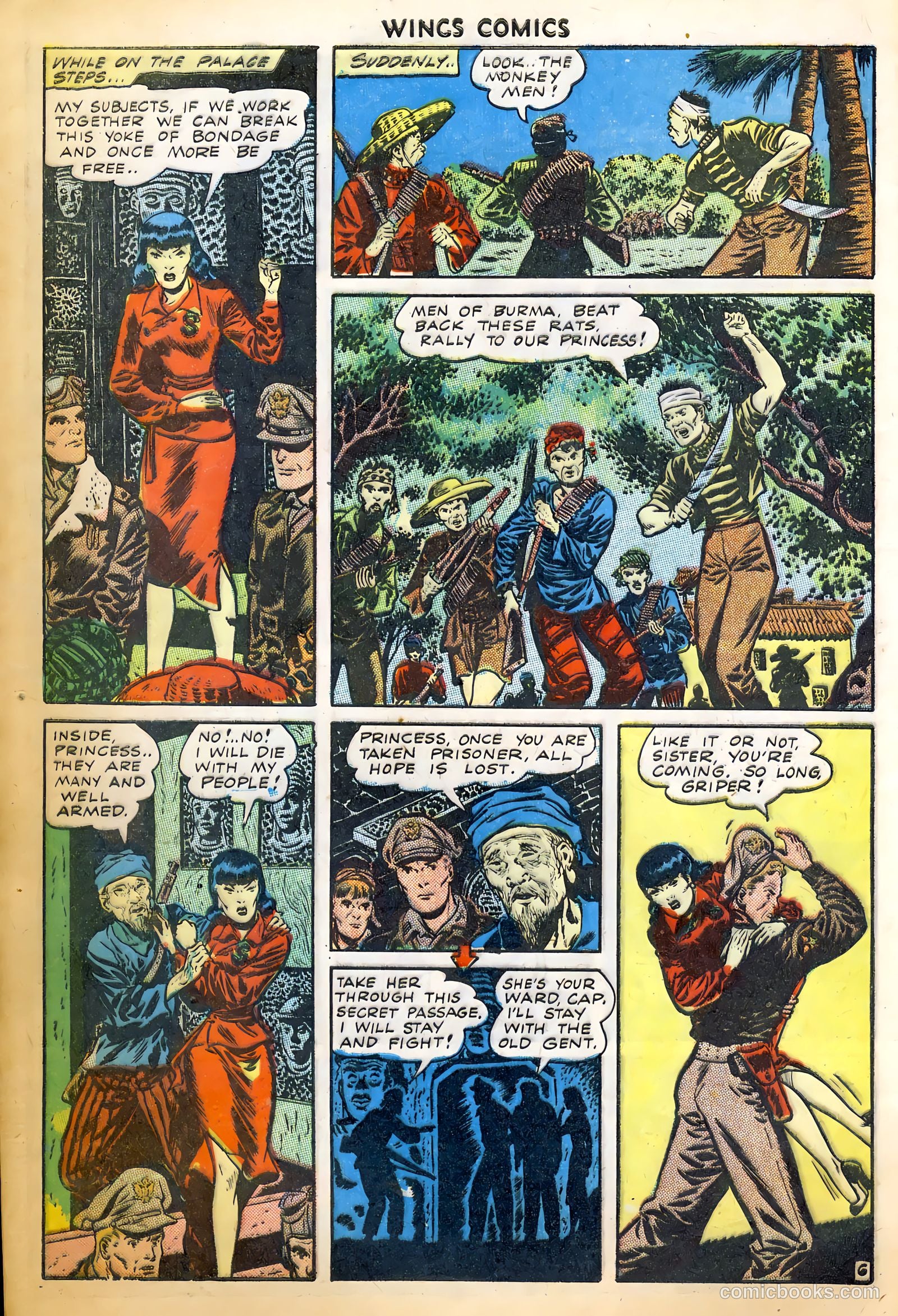 Wings Comics #52 (1944) — page 8 of 52