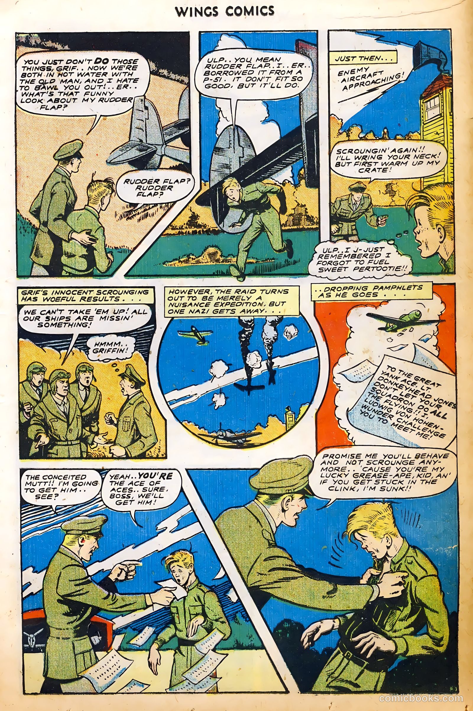 Wings Comics #52 (1944) — page 15 of 52