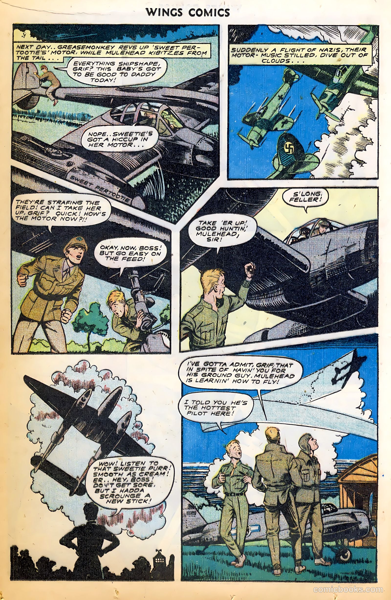 Wings Comics #52 (1944) — page 16 of 52