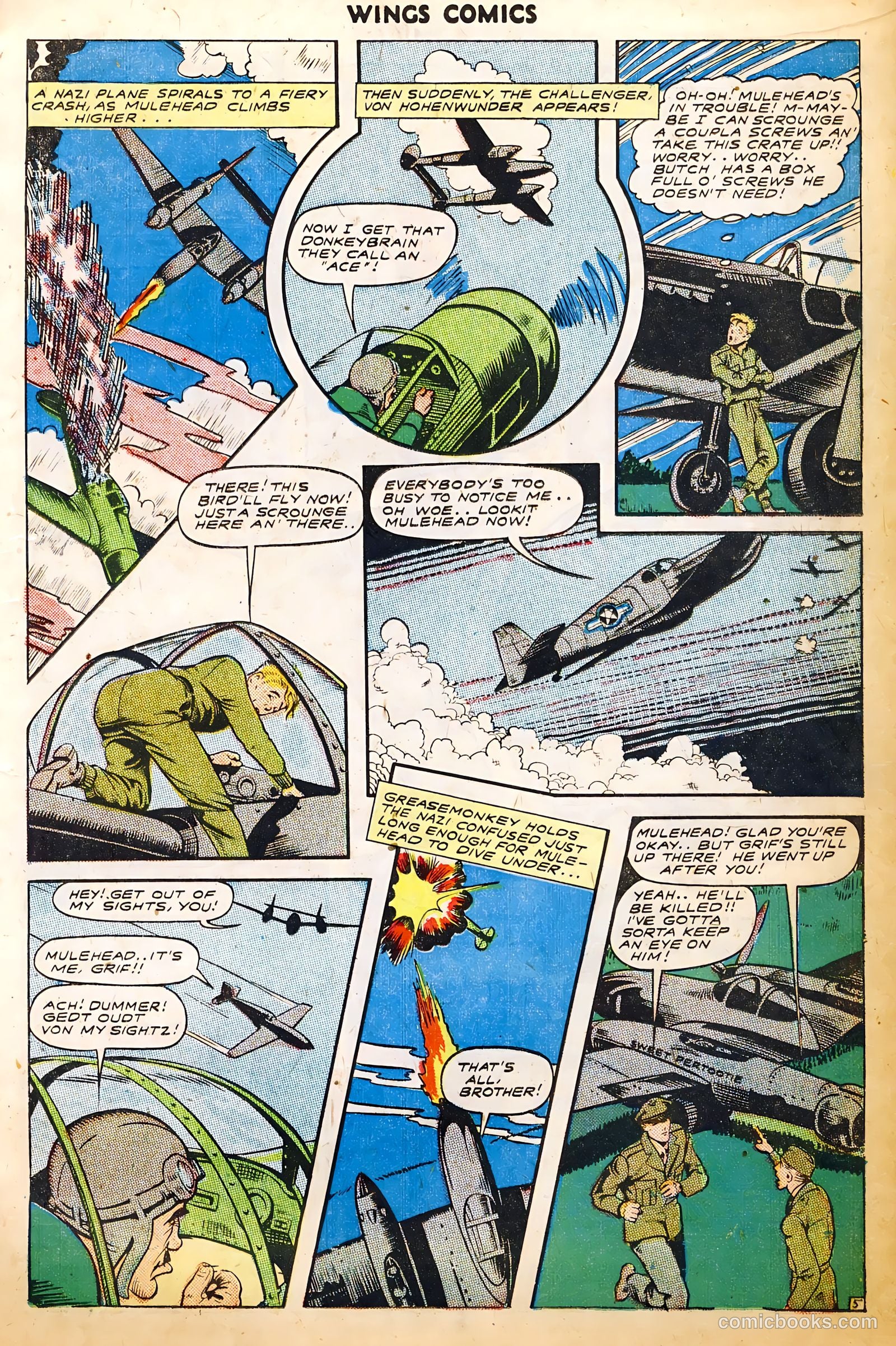 Wings Comics #52 (1944) — page 17 of 52