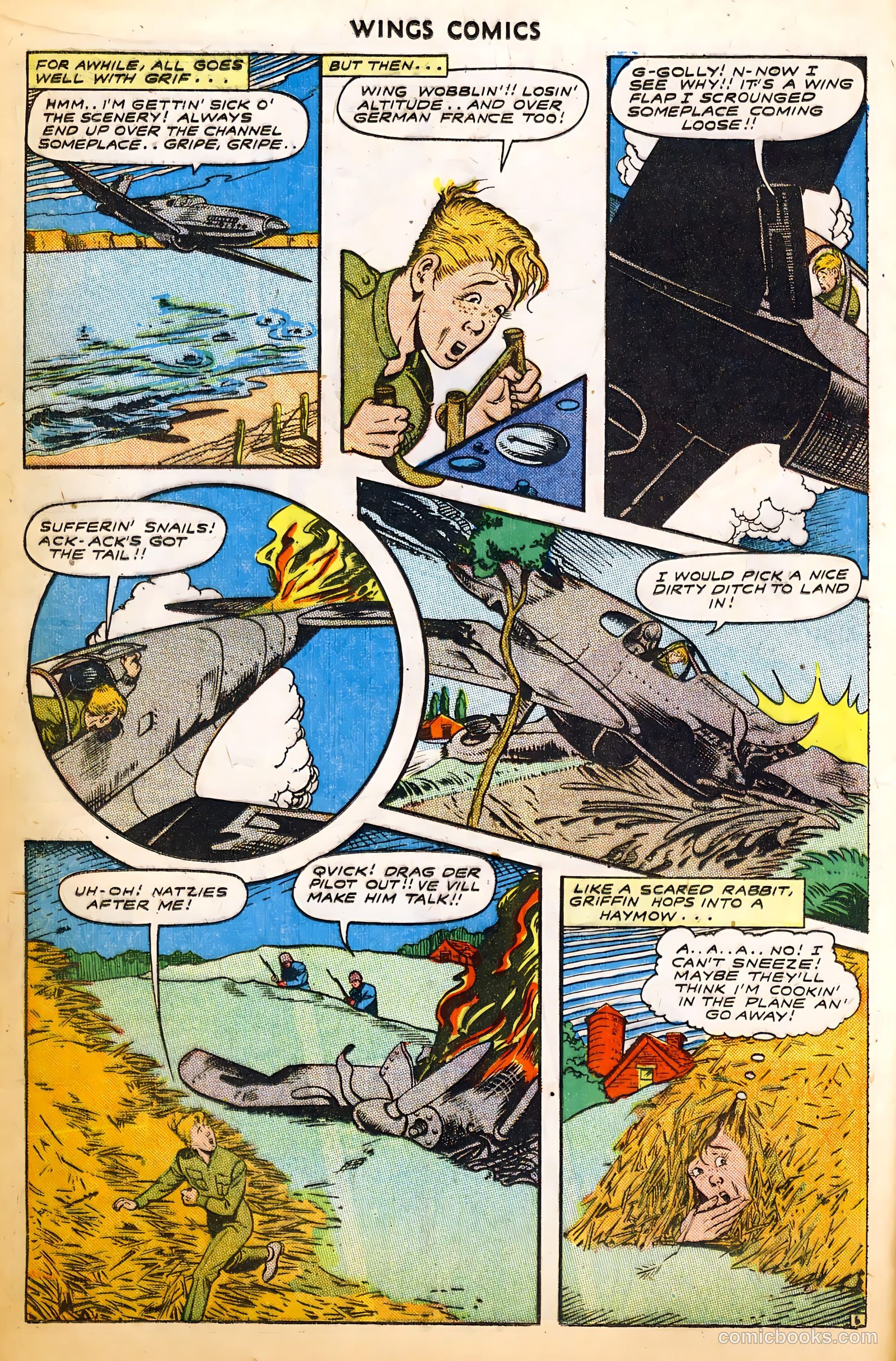 Wings Comics #52 (1944) — page 18 of 52