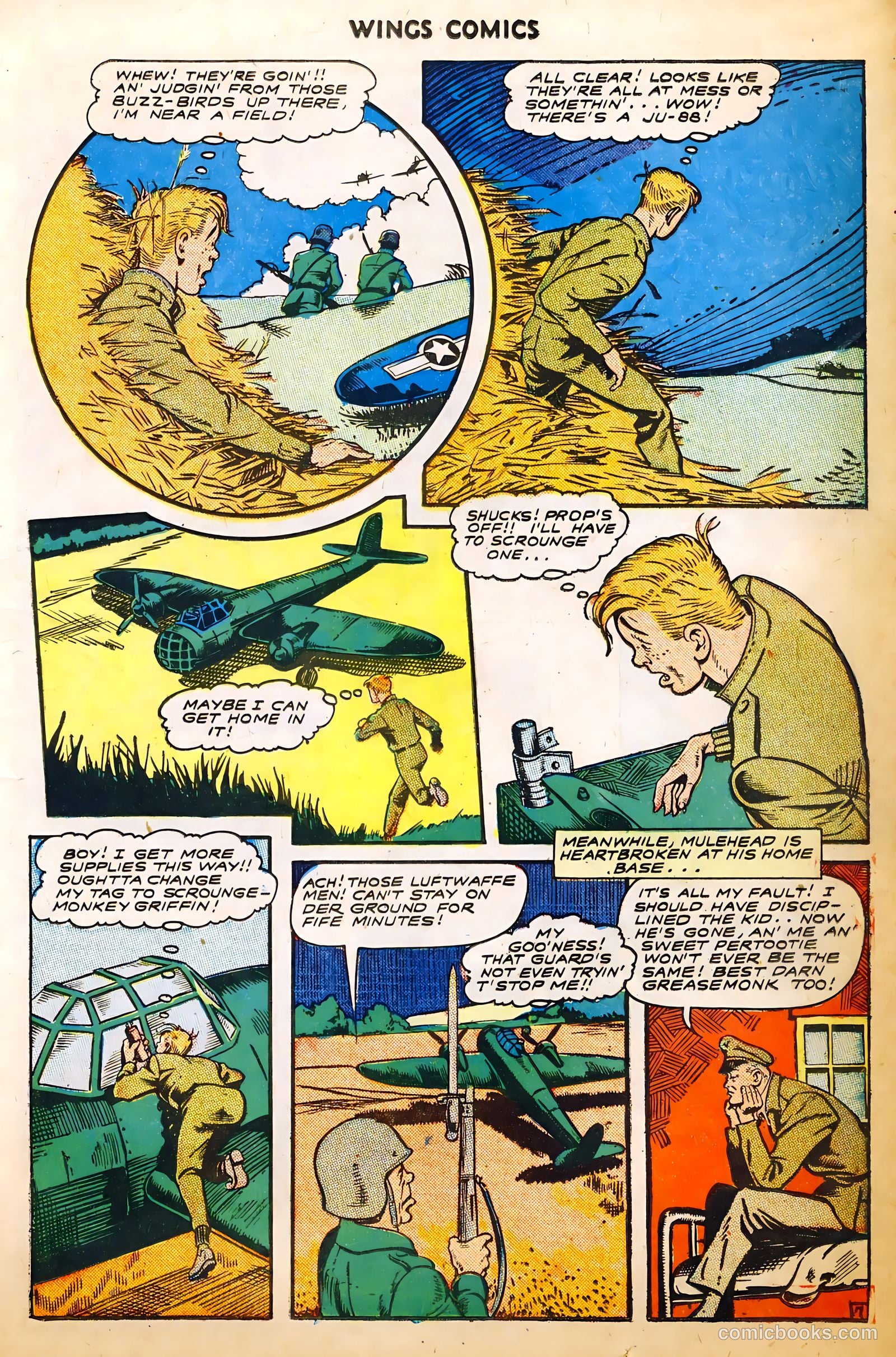 Wings Comics #52 (1944) — page 19 of 52