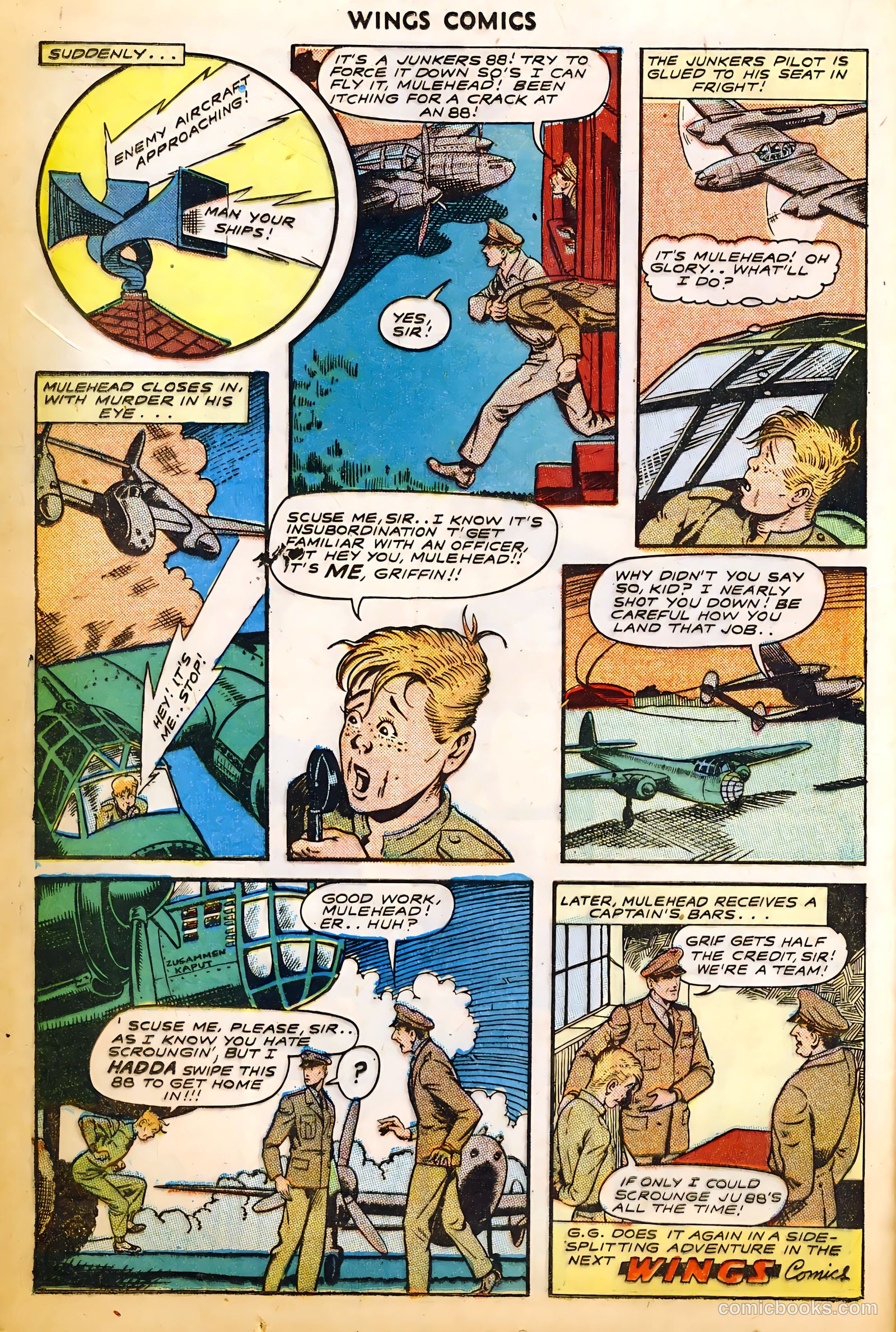 Wings Comics #52 (1944) — page 20 of 52