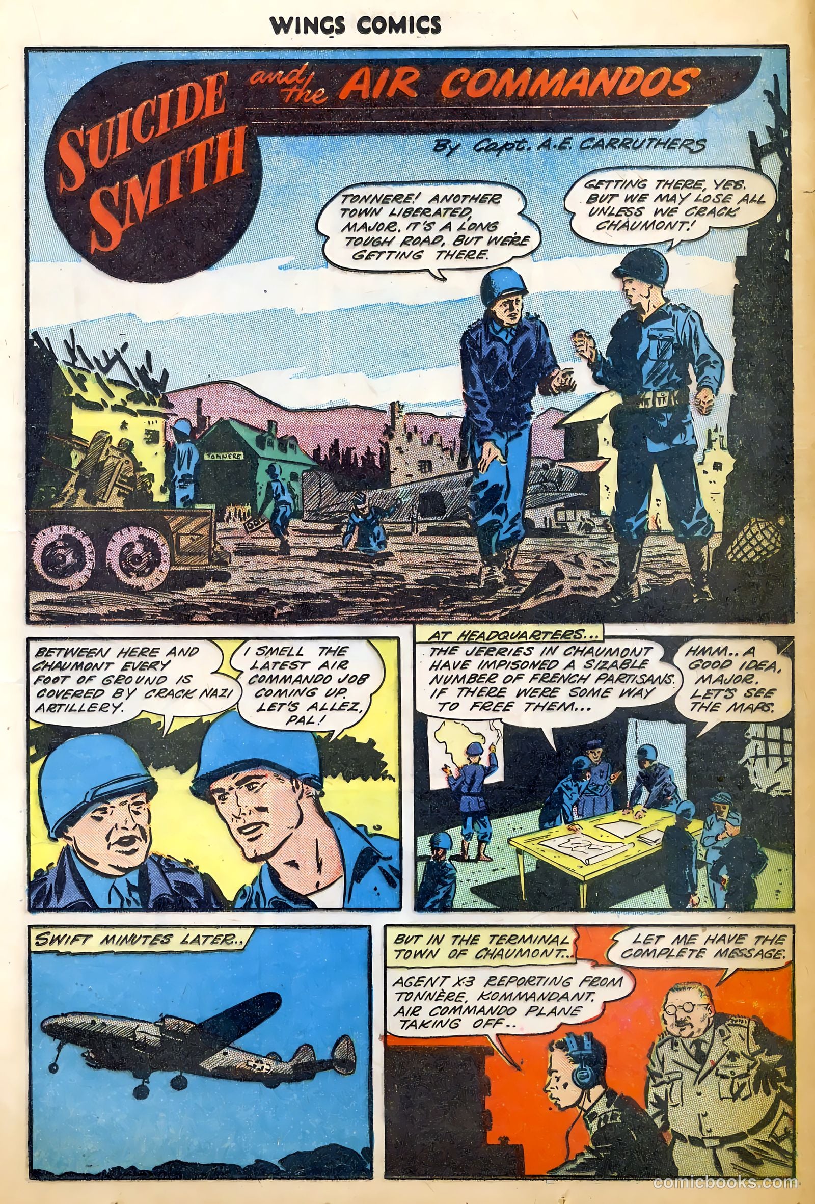 Wings Comics #52 (1944) — page 21 of 52