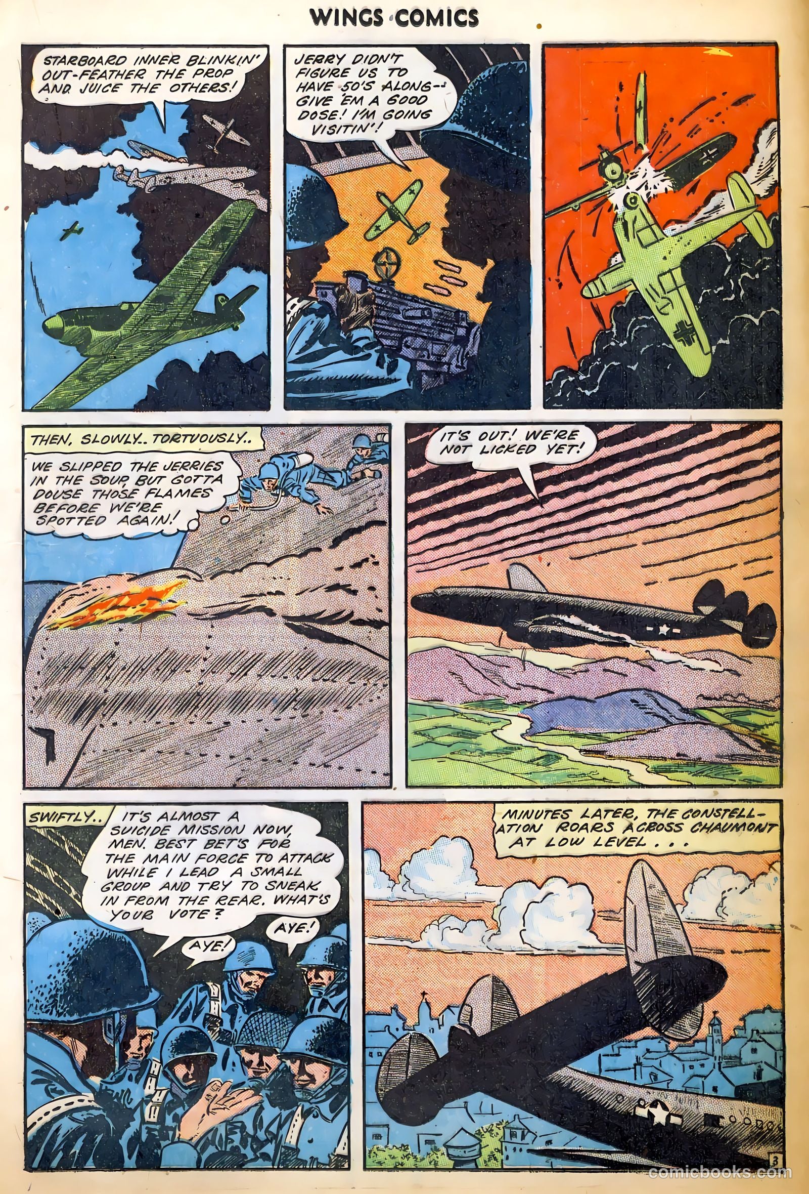 Wings Comics #52 (1944) — page 23 of 52