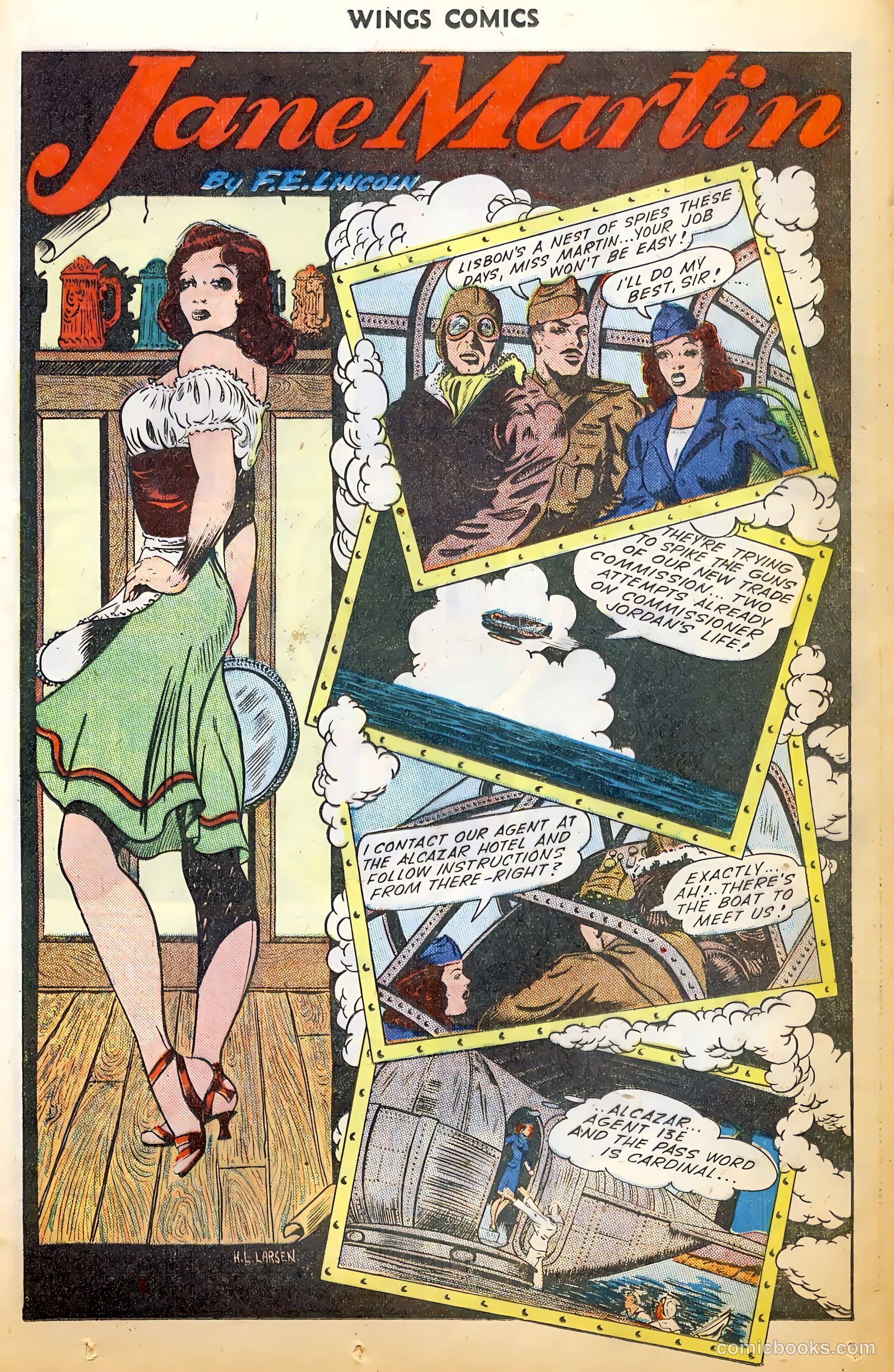 Wings Comics #52 (1944) — page 37 of 52