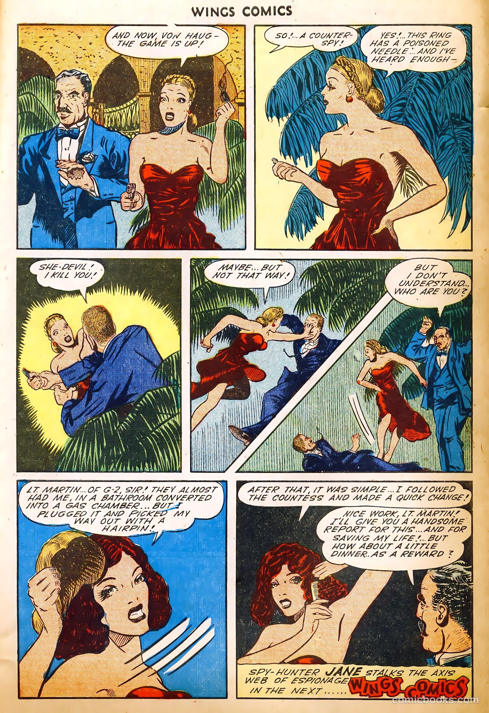 Wings Comics #52 (1944) — page 41 of 52