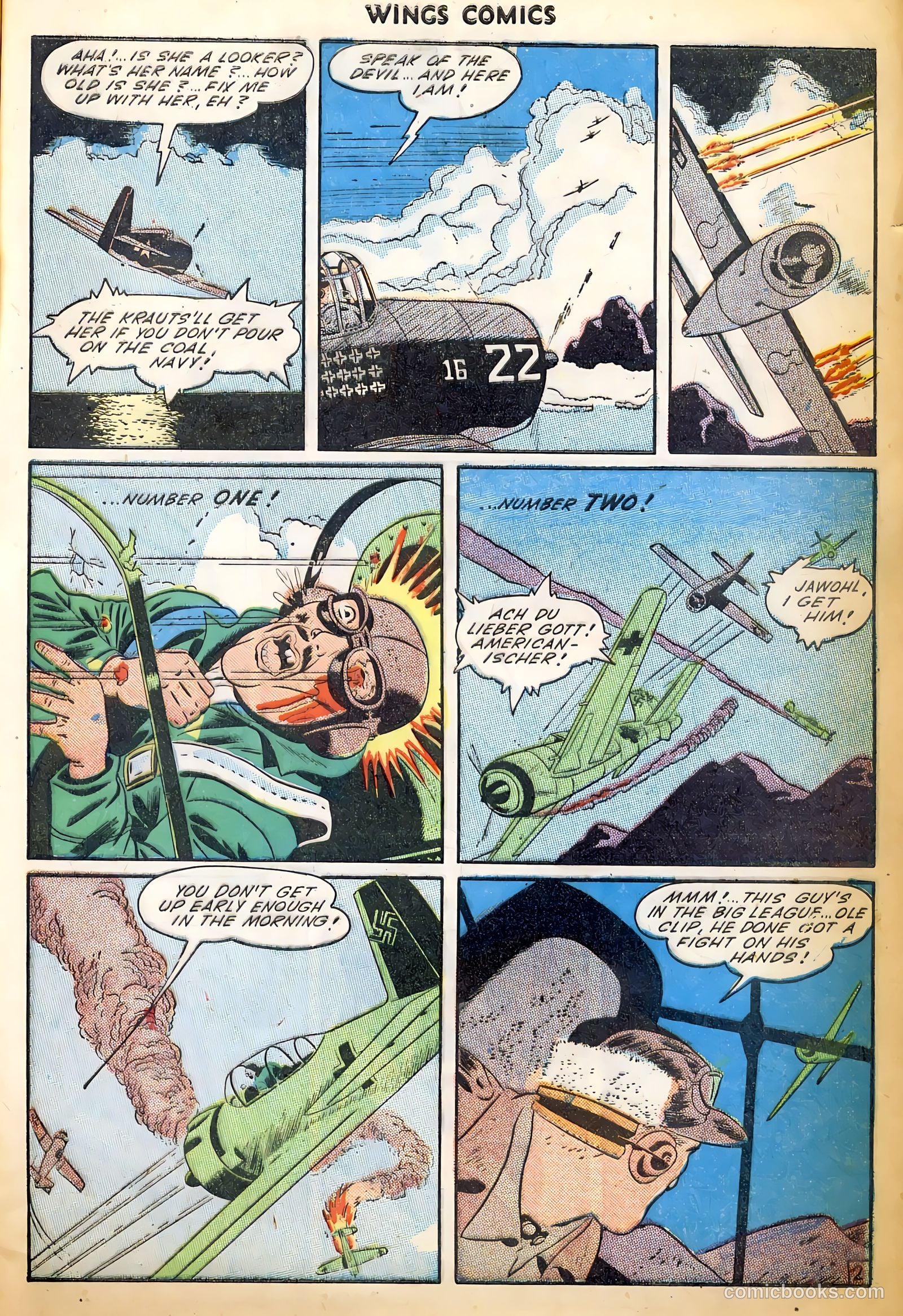 Wings Comics #52 (1944) — page 45 of 52