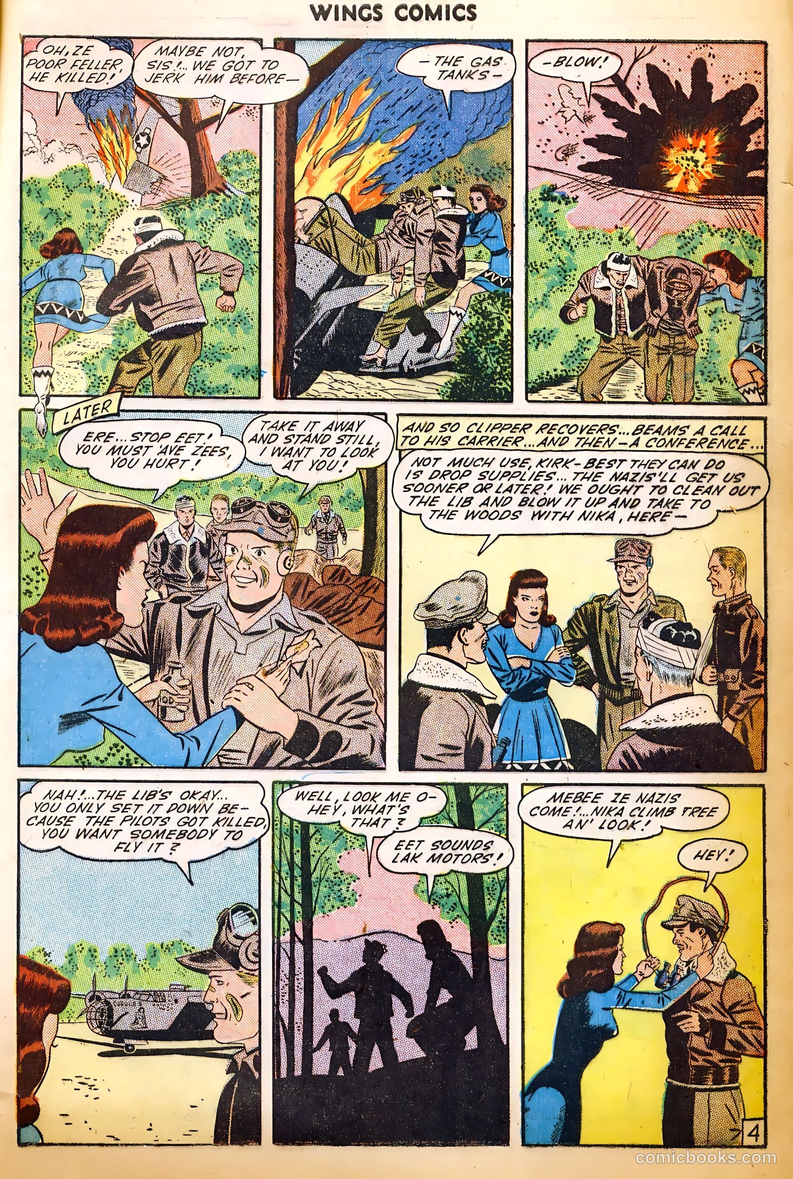 Wings Comics #52 (1944) — page 47 of 52