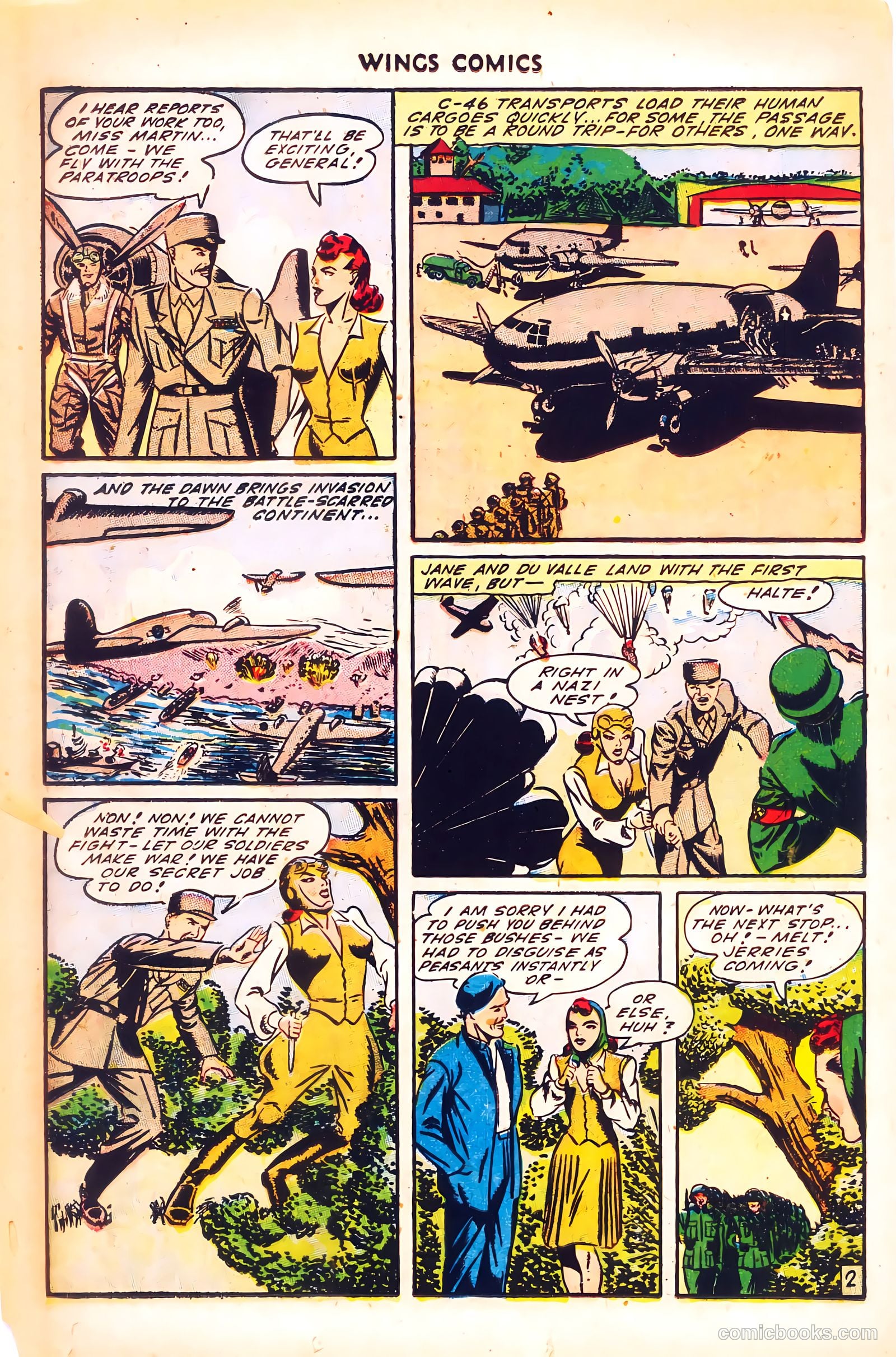 Wings Comics #53 (1945) — page 38 of 52