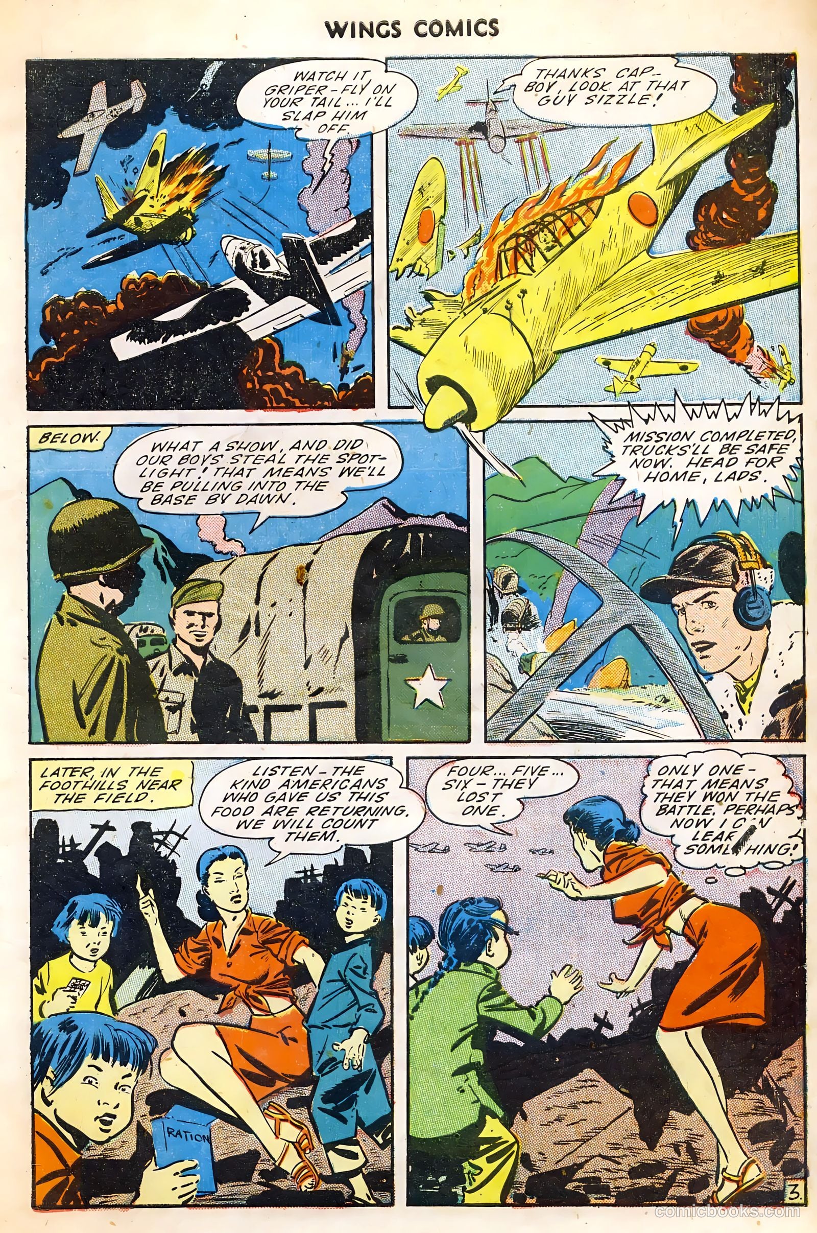 Wings Comics #54 (1945) — page 5 of 52