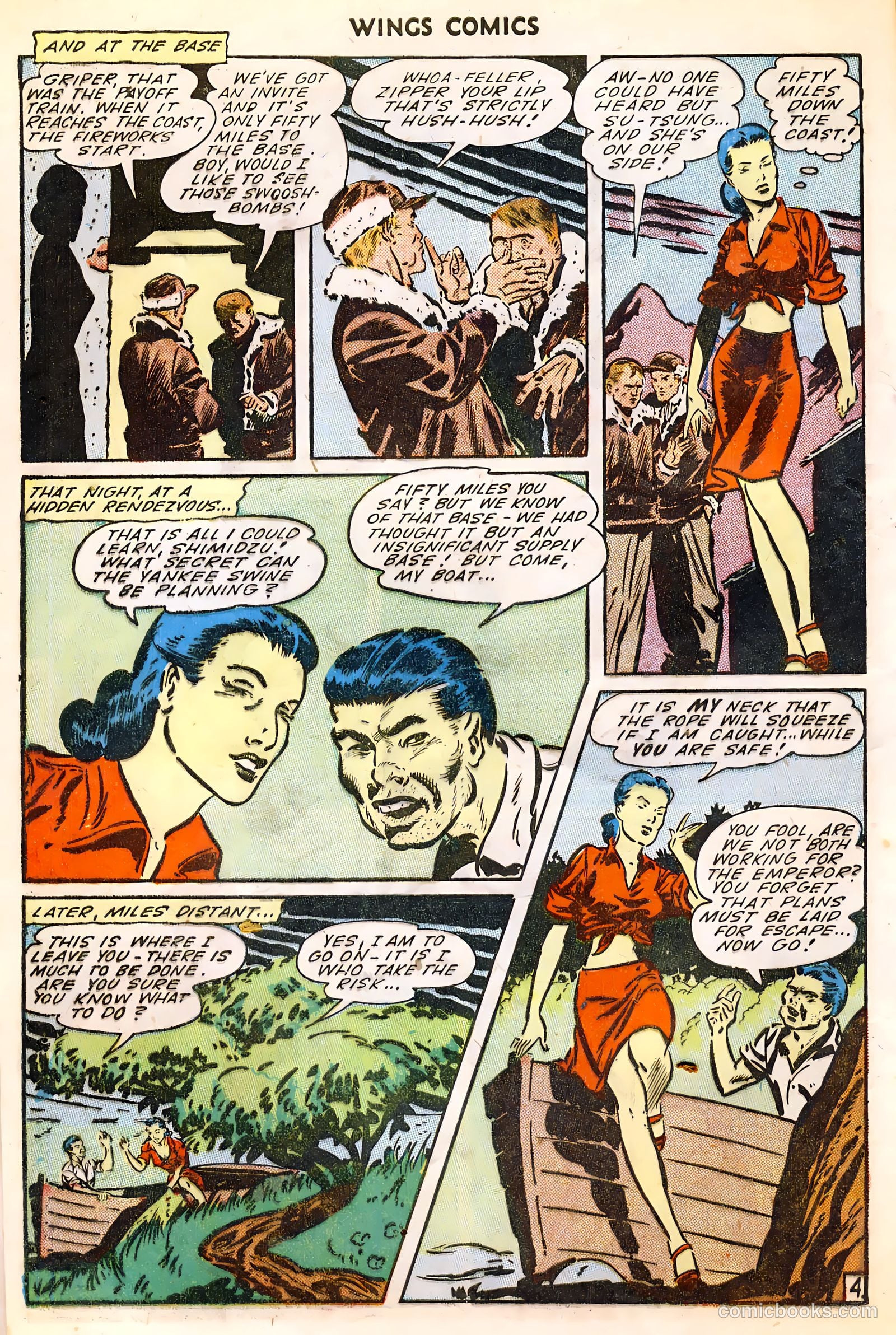 Wings Comics #54 (1945) — page 6 of 52