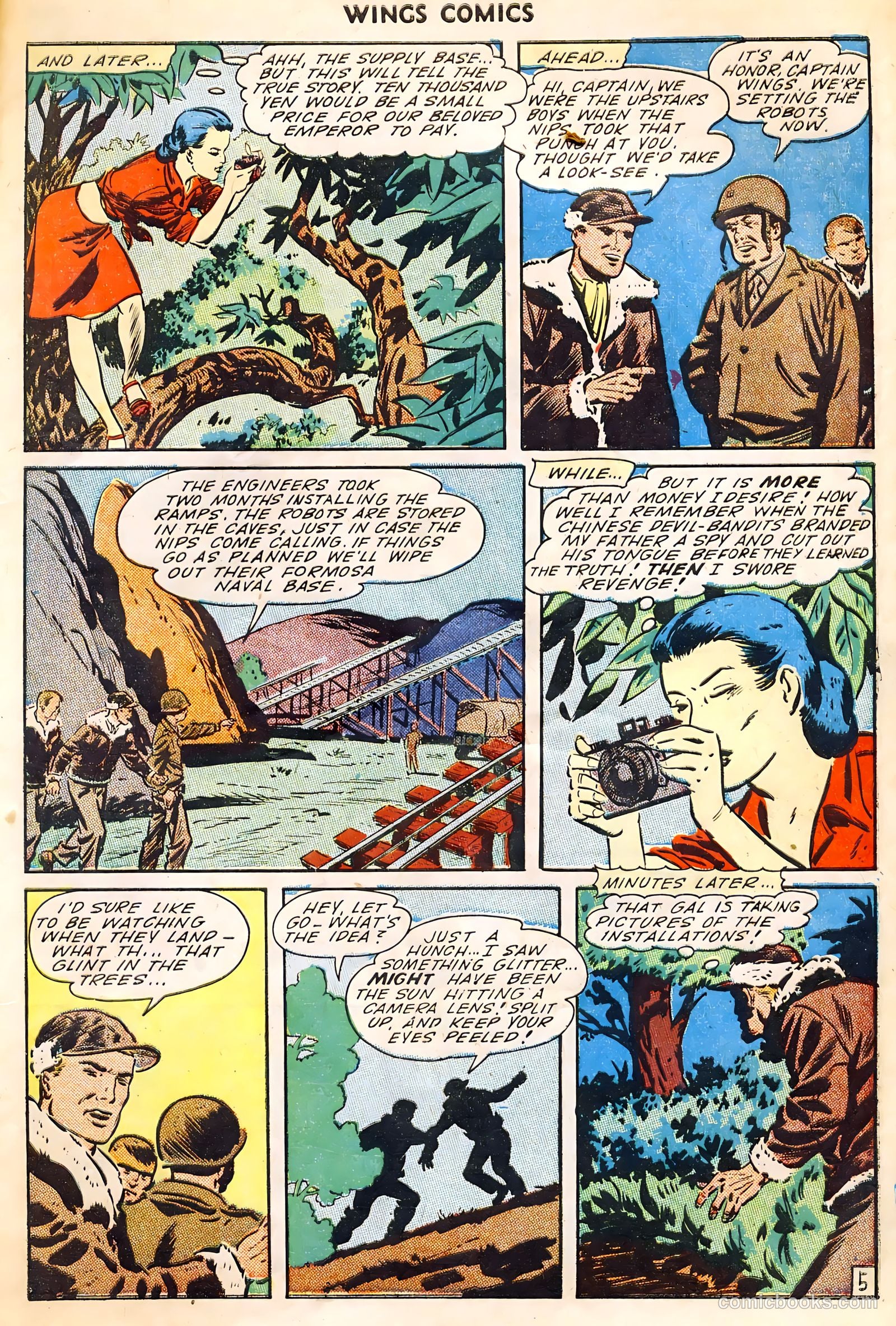 Wings Comics #54 (1945) — page 7 of 52
