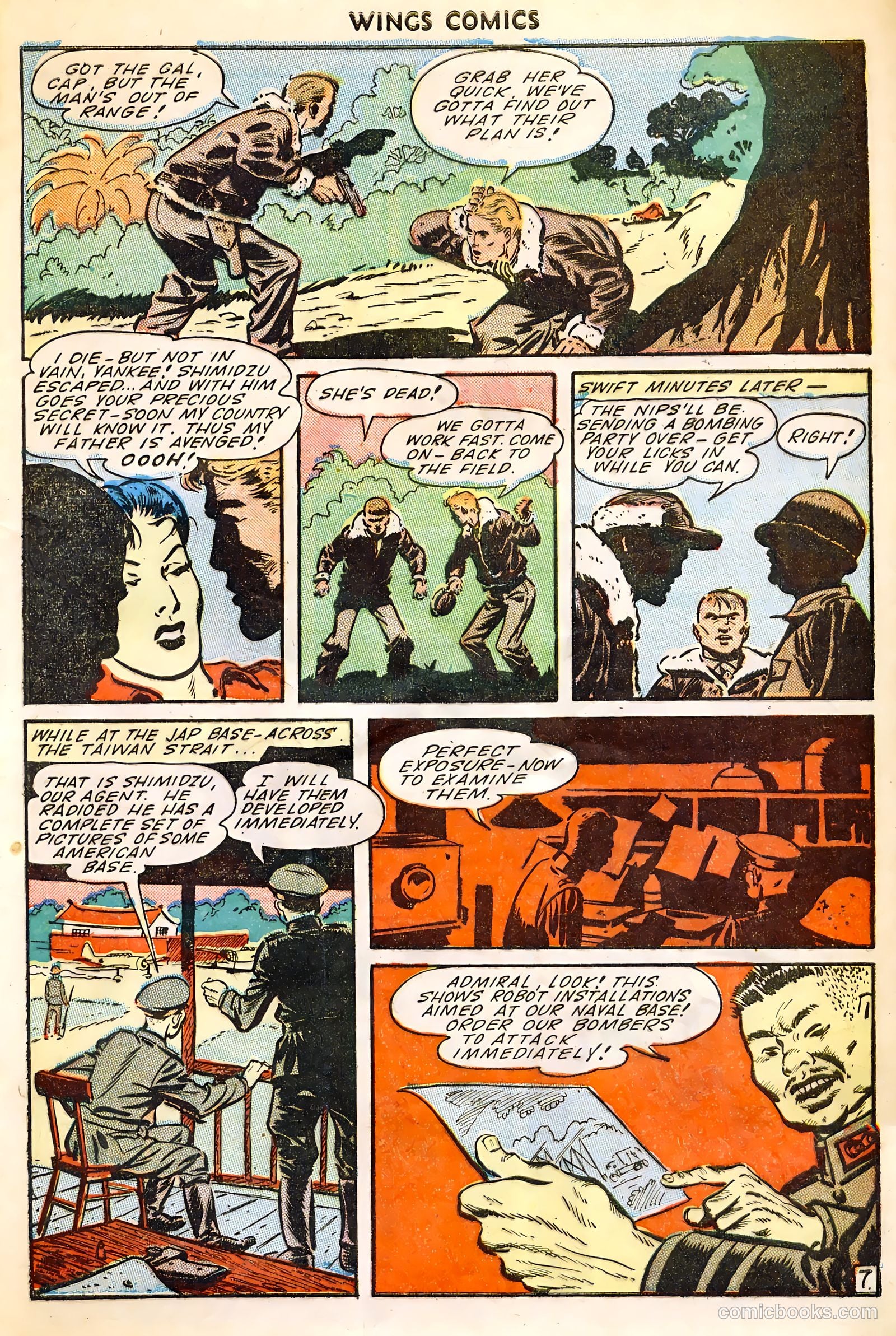 Wings Comics #54 (1945) — page 9 of 52