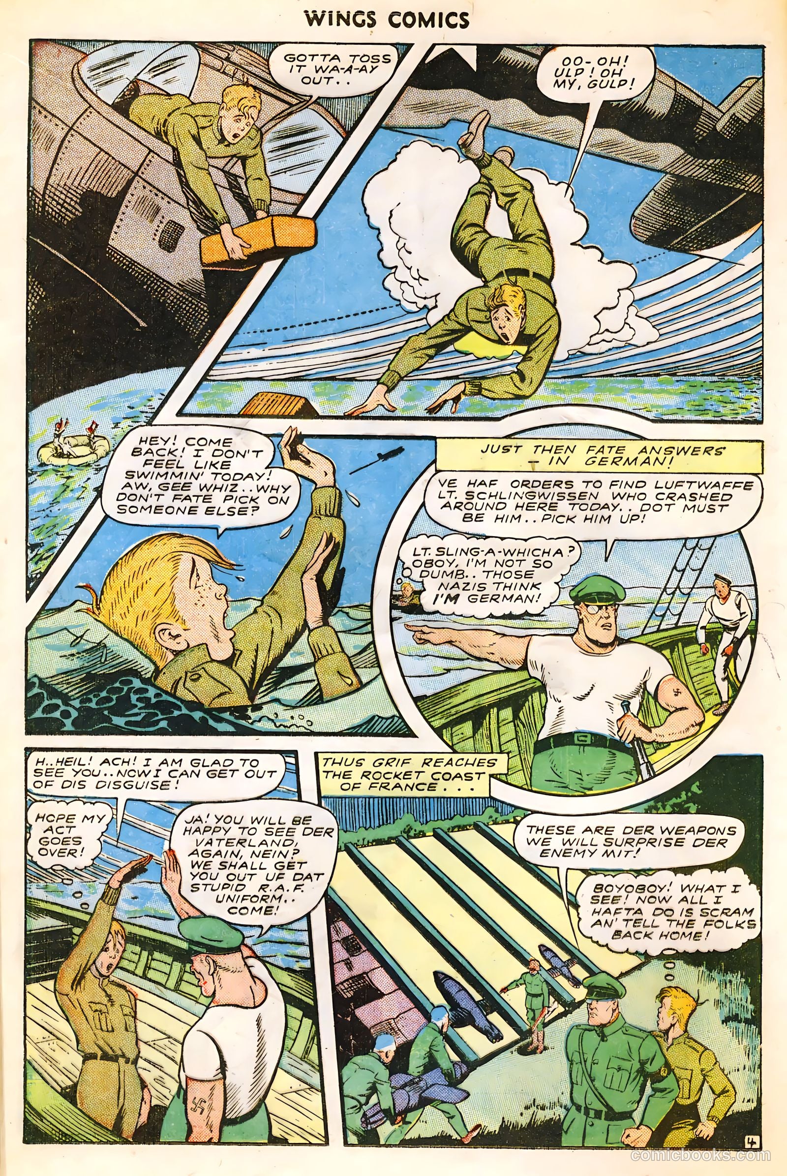 Wings Comics #54 (1945) — page 16 of 52