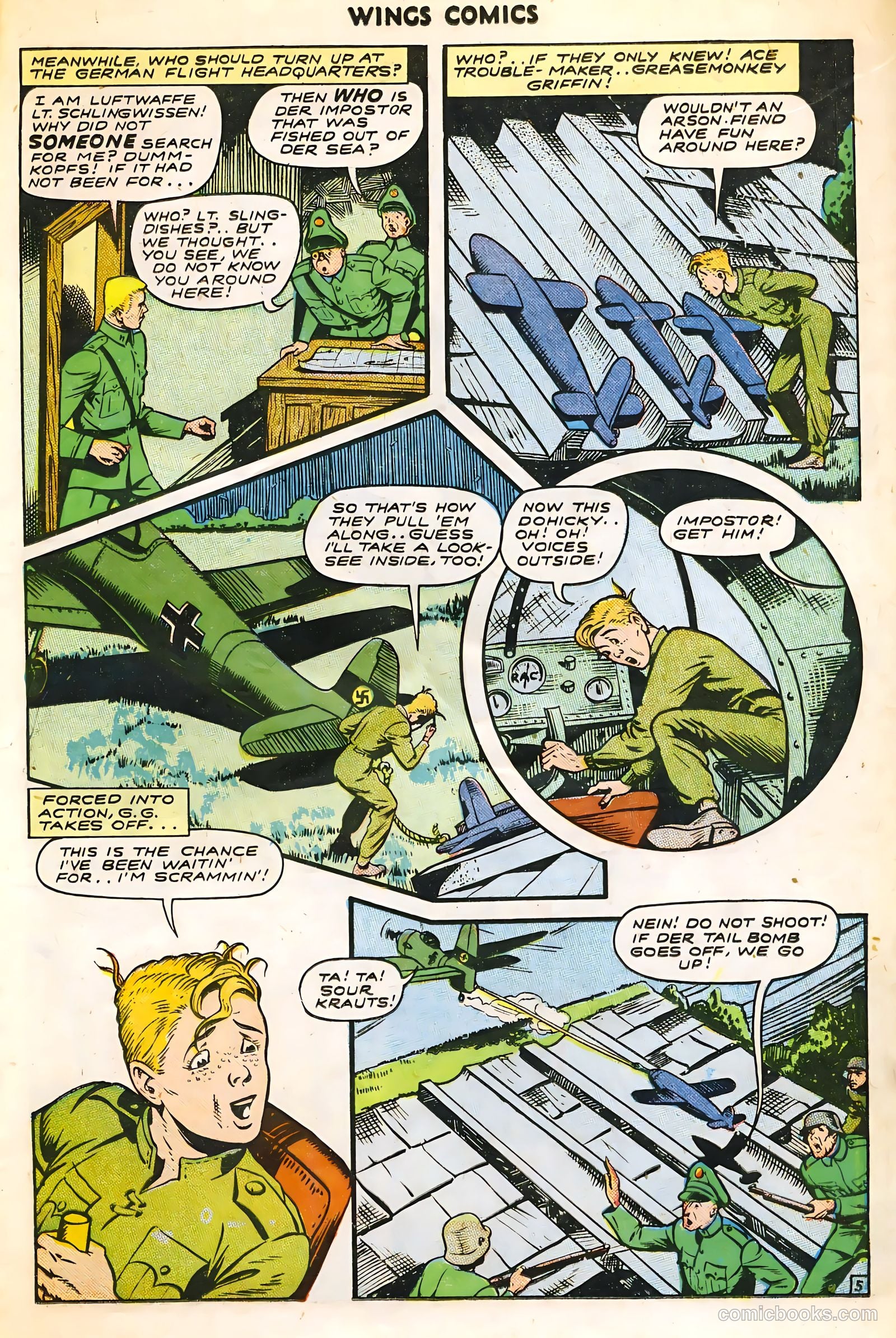 Wings Comics #54 (1945) — page 17 of 52