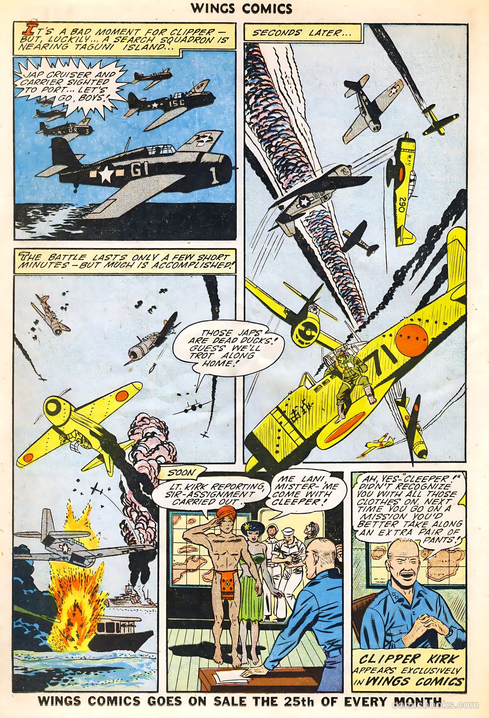 Wings Comics #54 (1945) — page 36 of 52