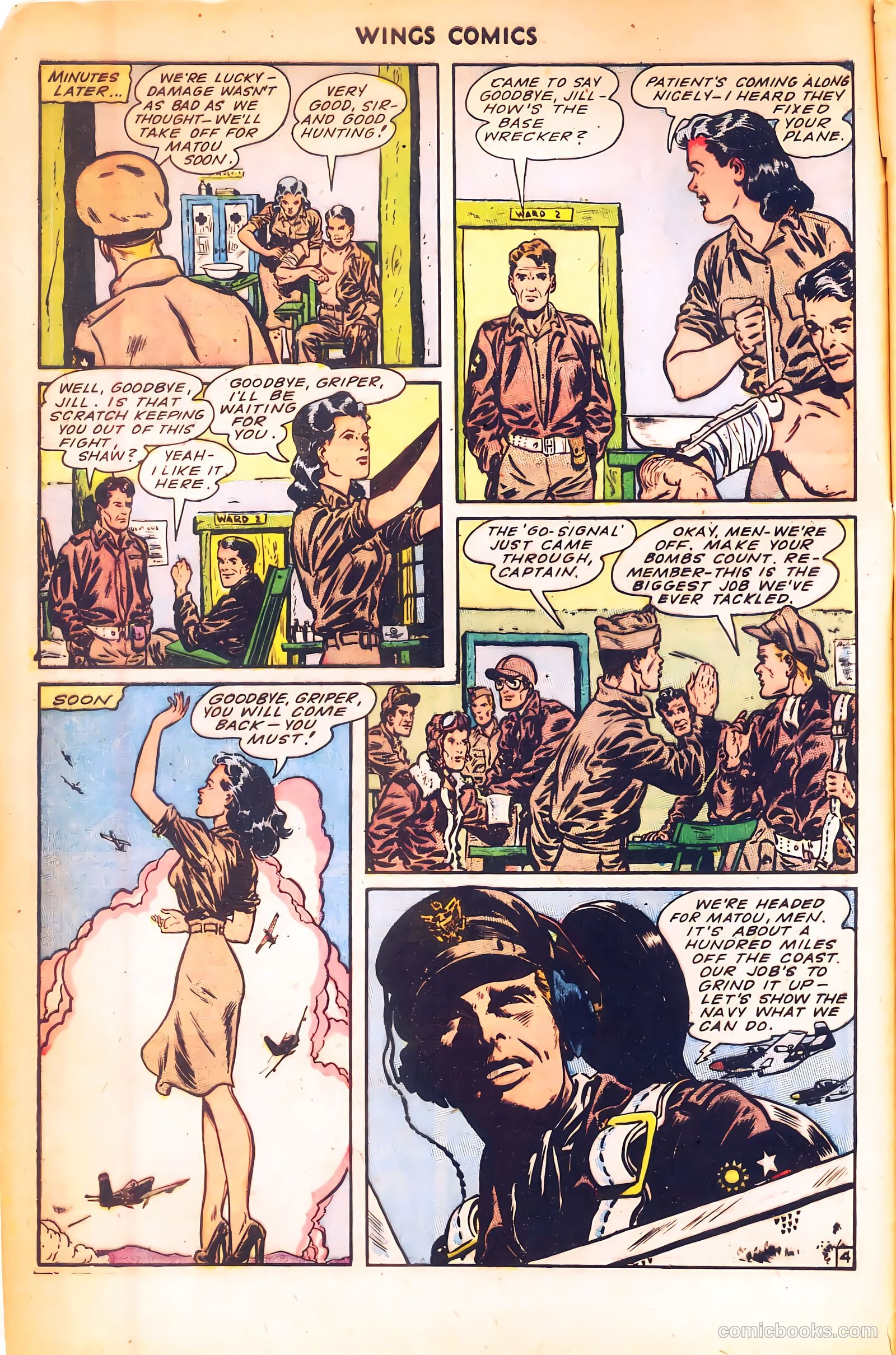 Wings Comics #55 (1945) — page 6 of 52