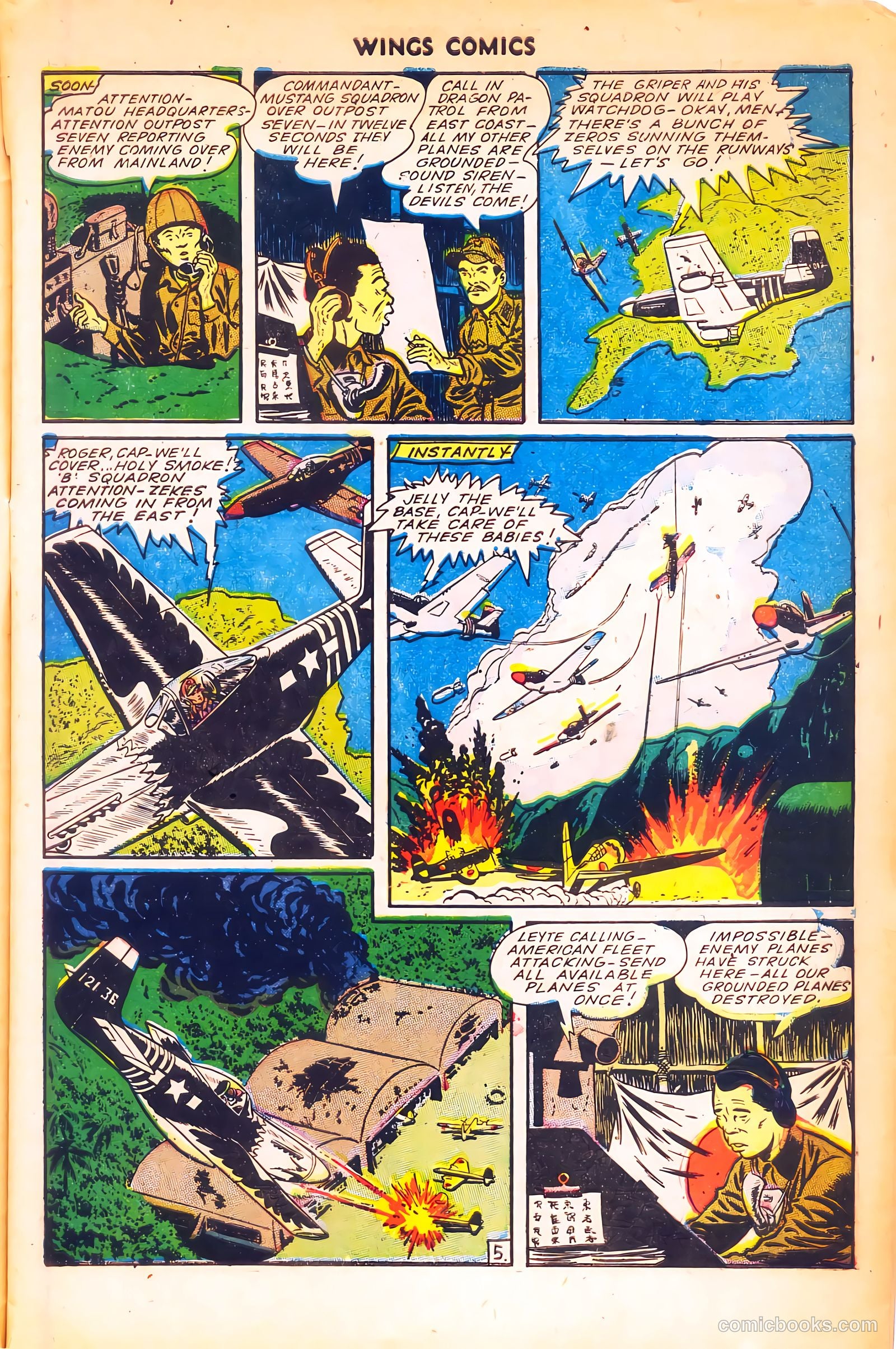 Wings Comics #55 (1945) — page 7 of 52