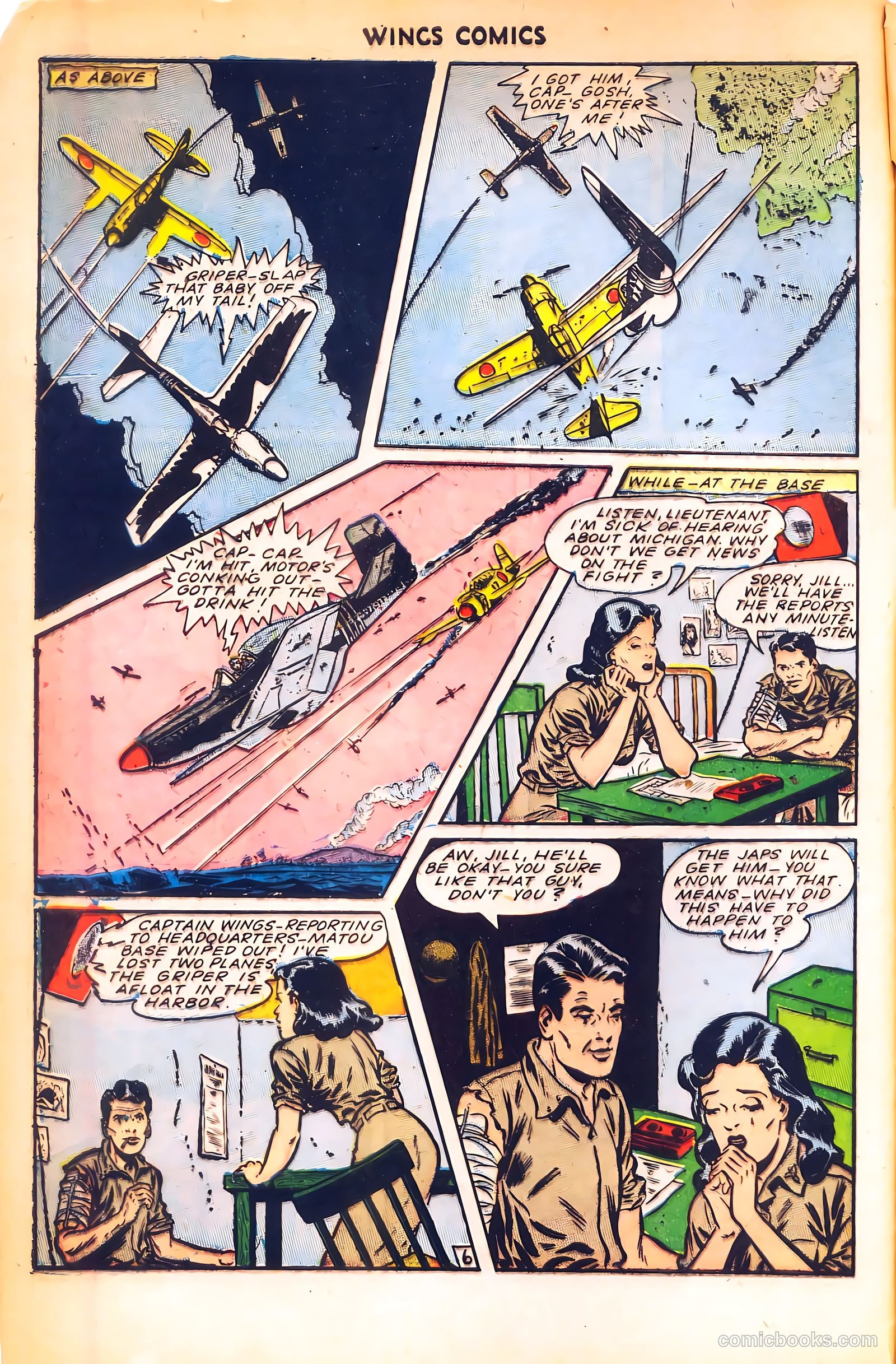 Wings Comics #55 (1945) — page 8 of 52