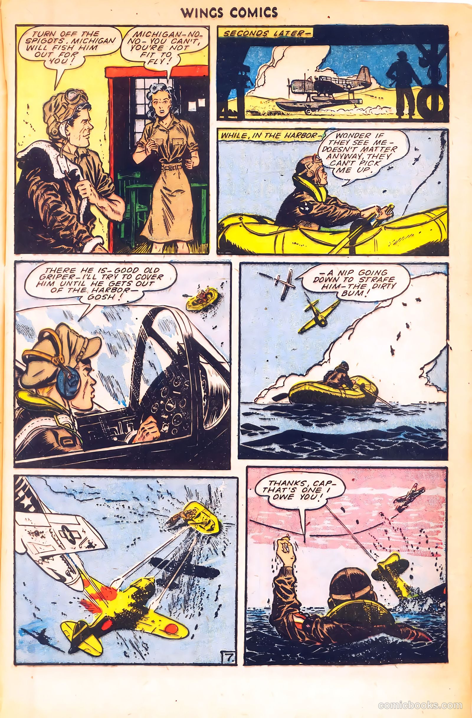 Wings Comics #55 (1945) — page 9 of 52