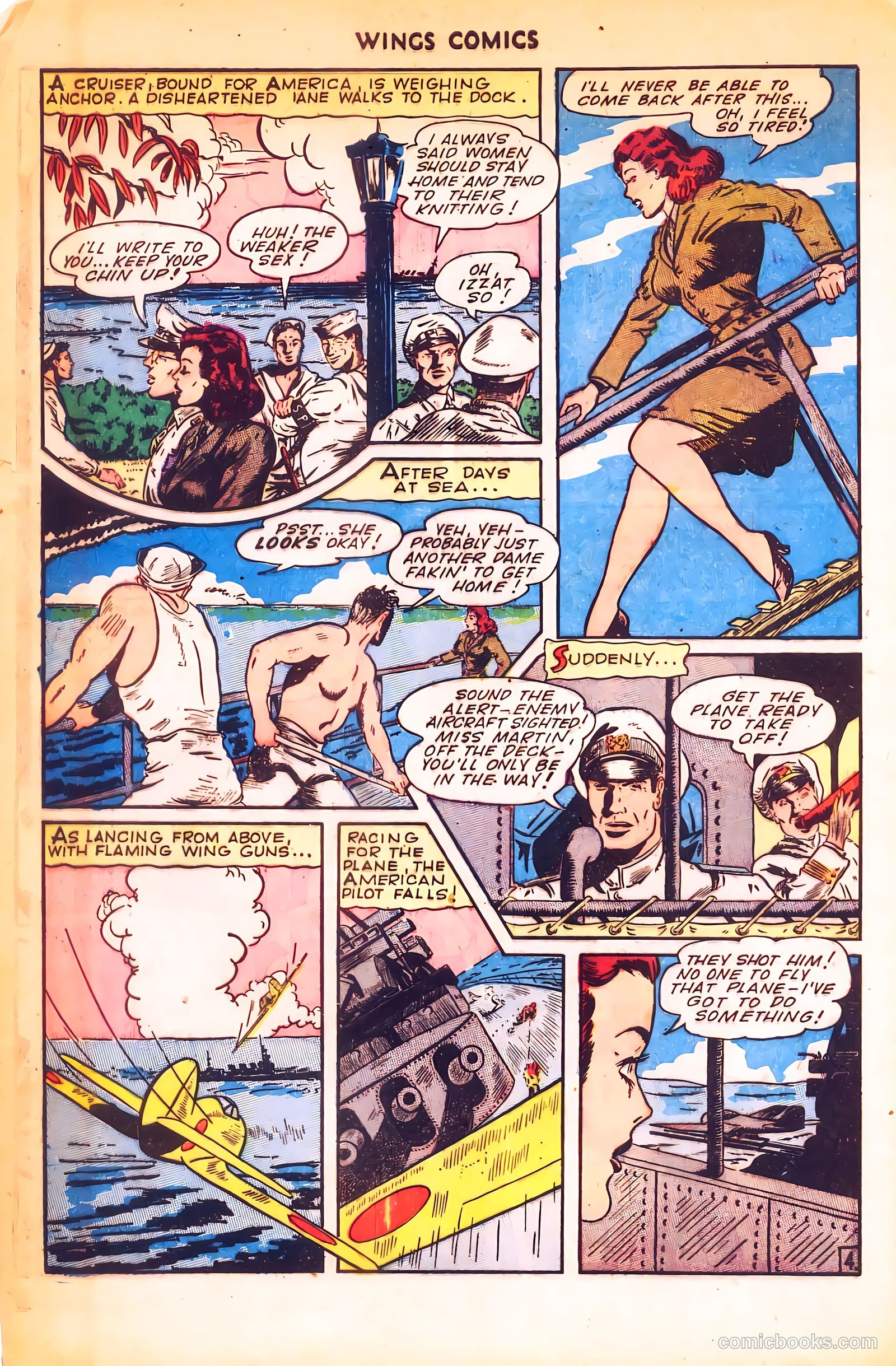 Wings Comics #55 (1945) — page 40 of 52