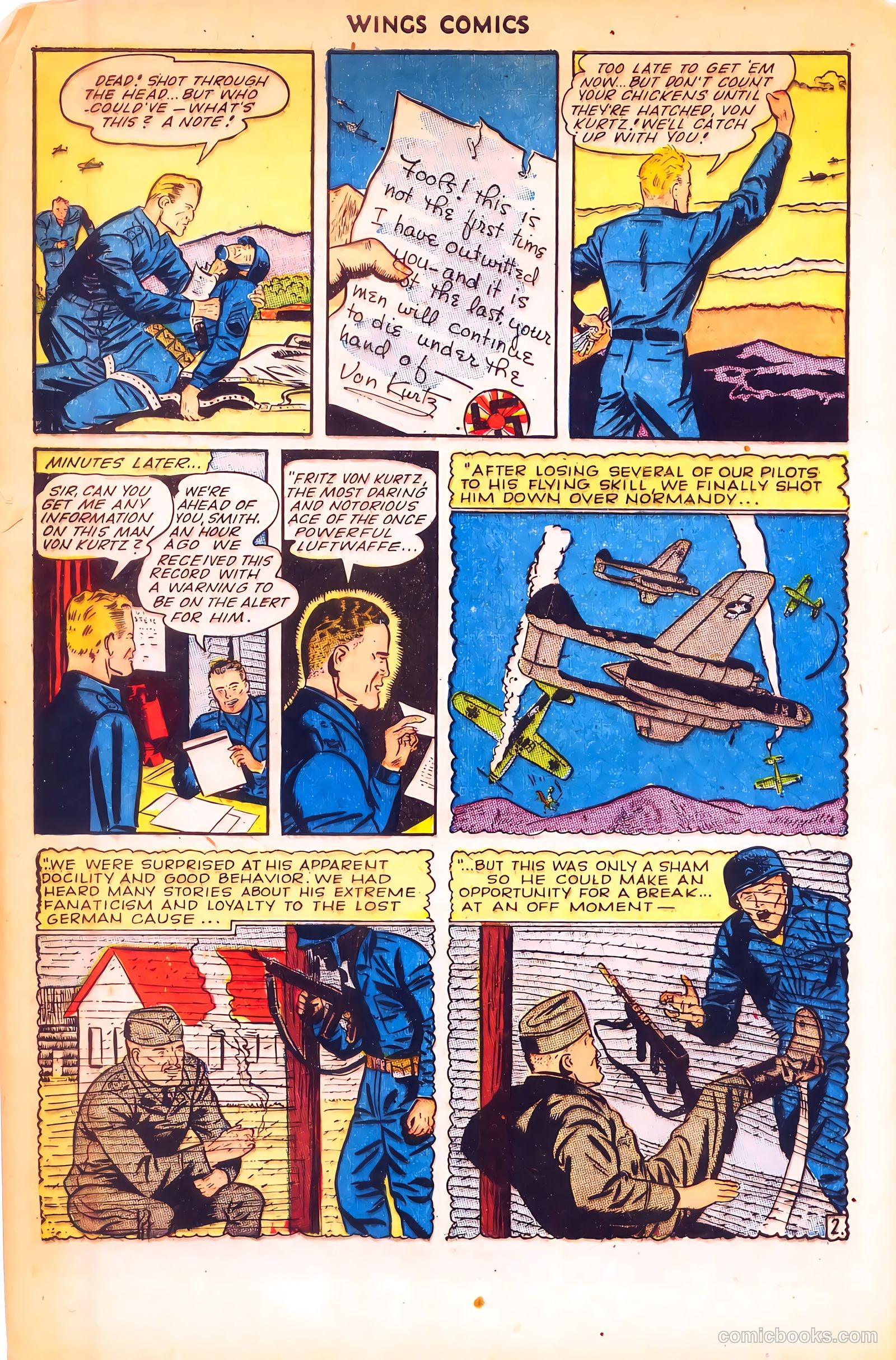 Wings Comics #55 (1945) — page 44 of 52