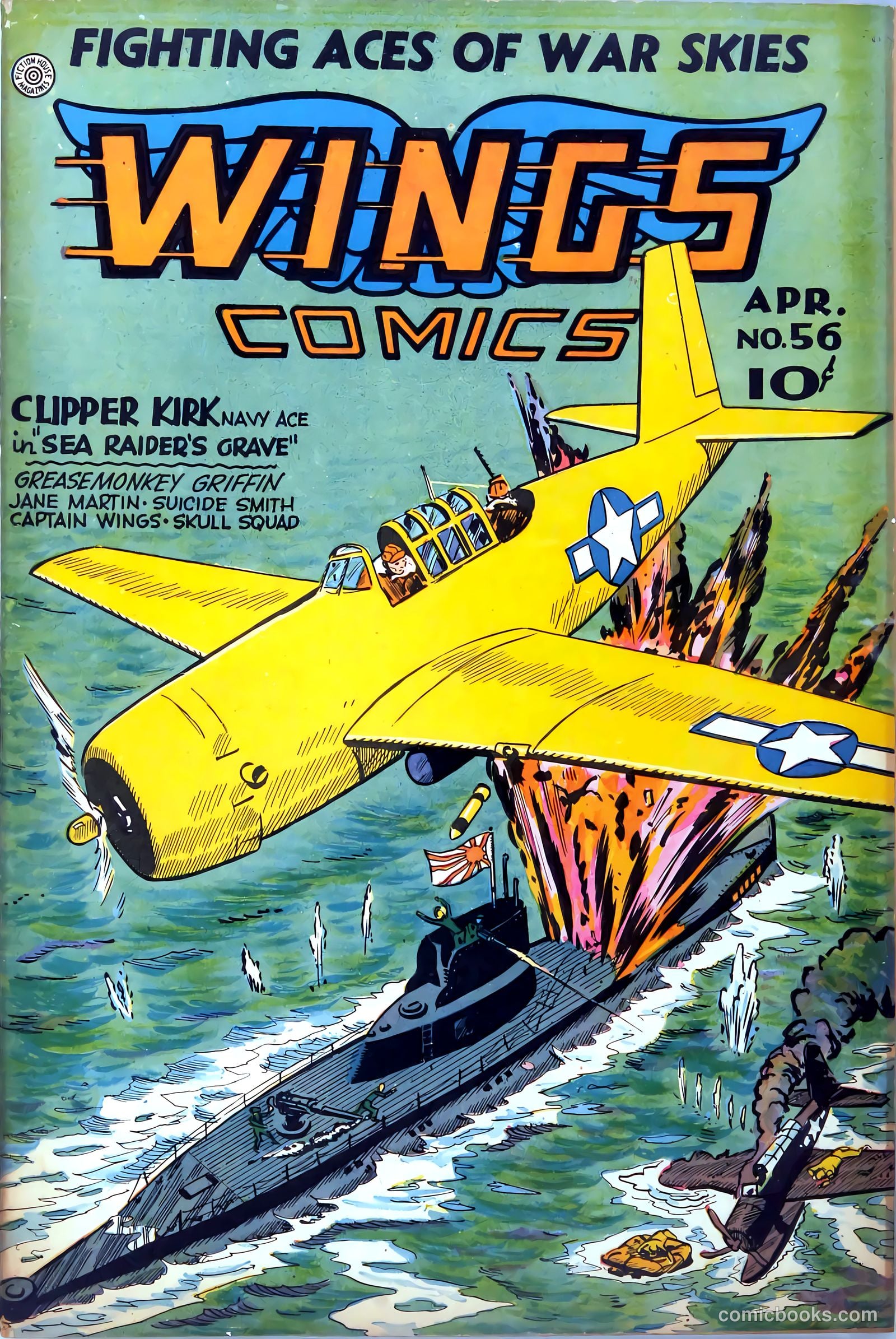 Wings Comics #56 (1945) — page 2 of 54