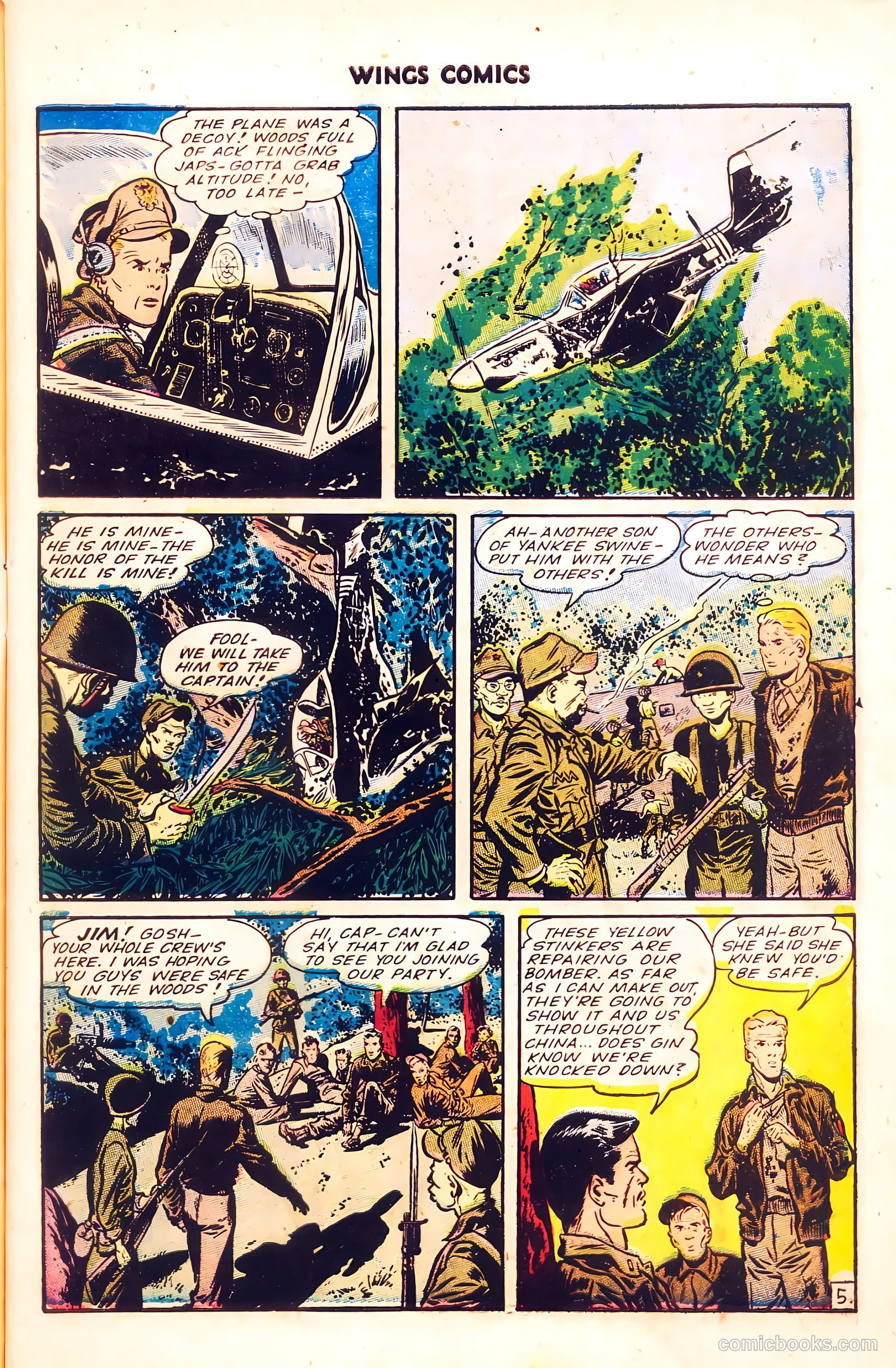 Wings Comics #56 (1945) — page 8 of 54