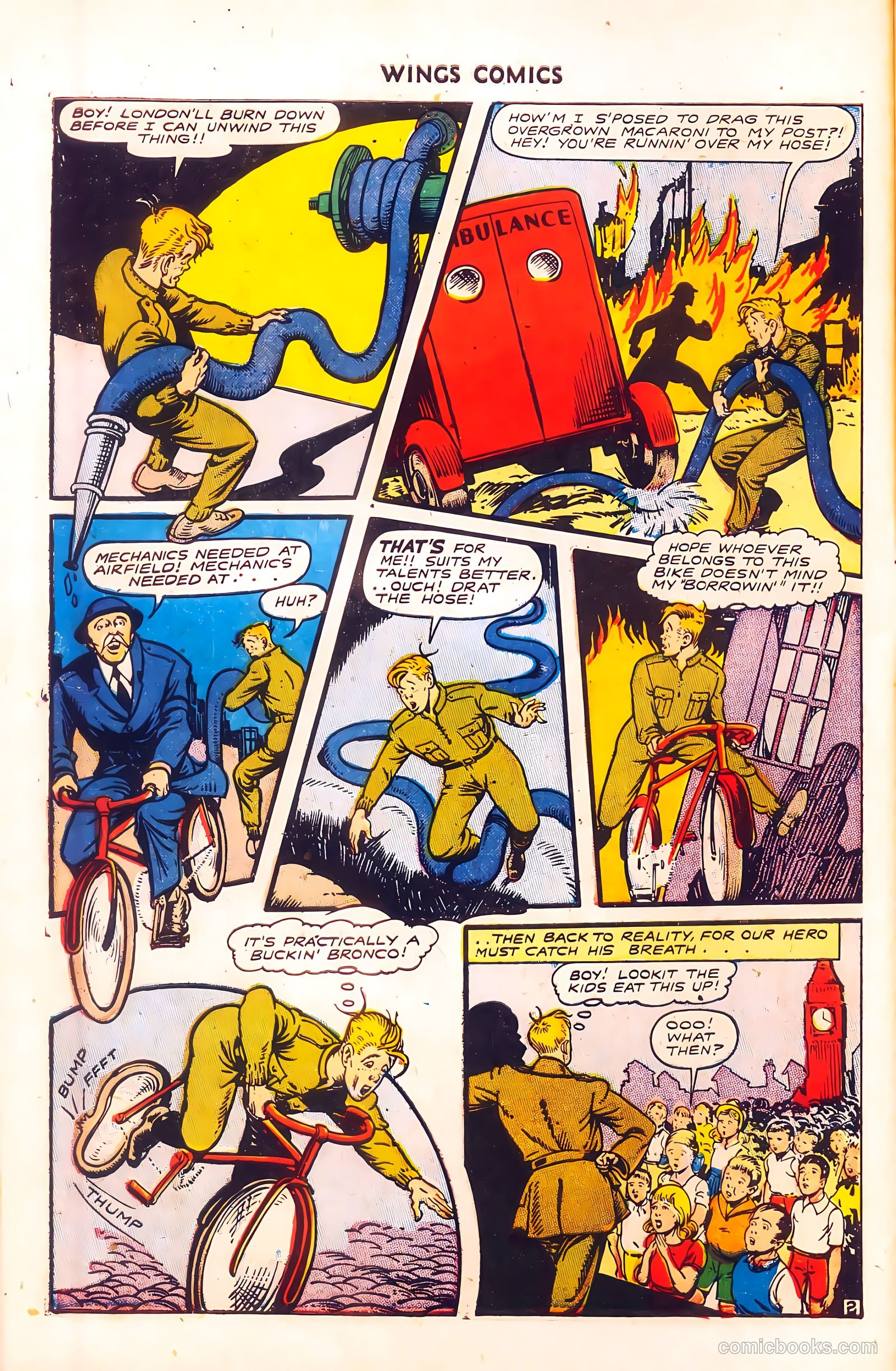 Wings Comics #56 (1945) — page 15 of 54