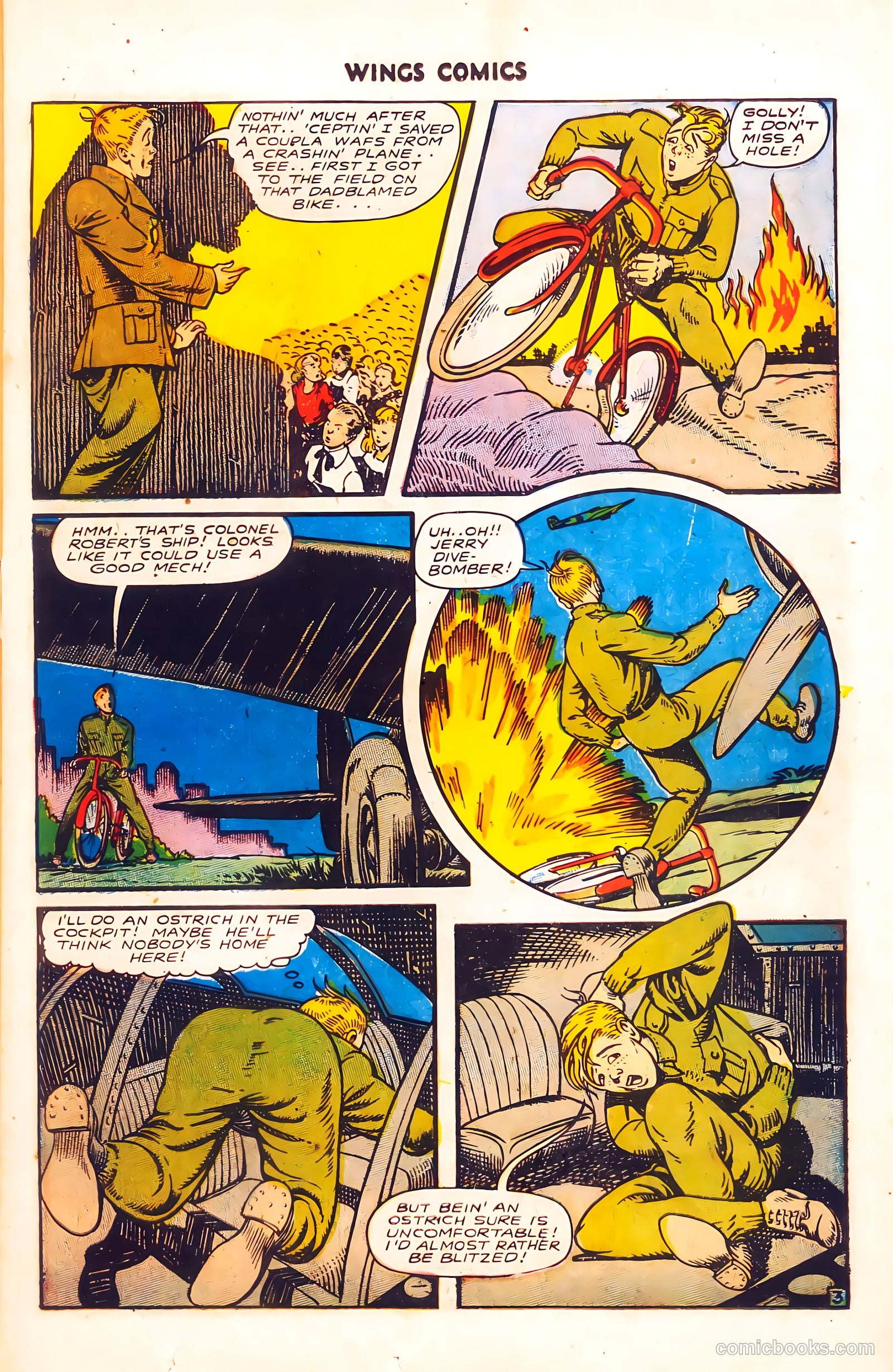 Wings Comics #56 (1945) — page 16 of 54