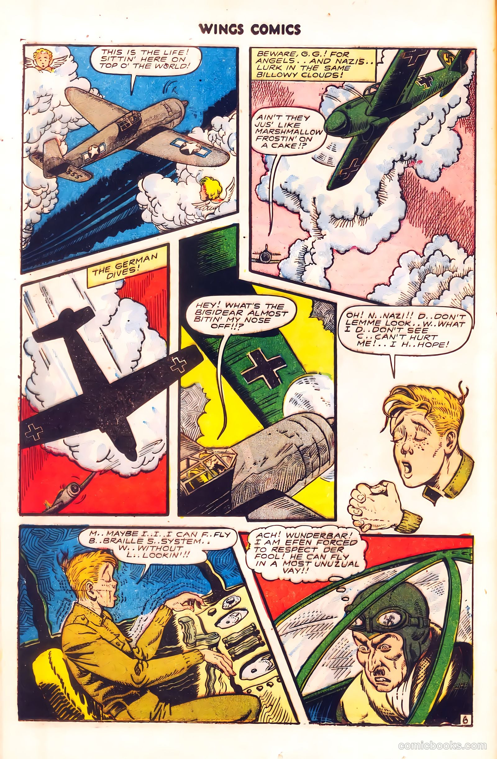 Wings Comics #56 (1945) — page 19 of 54