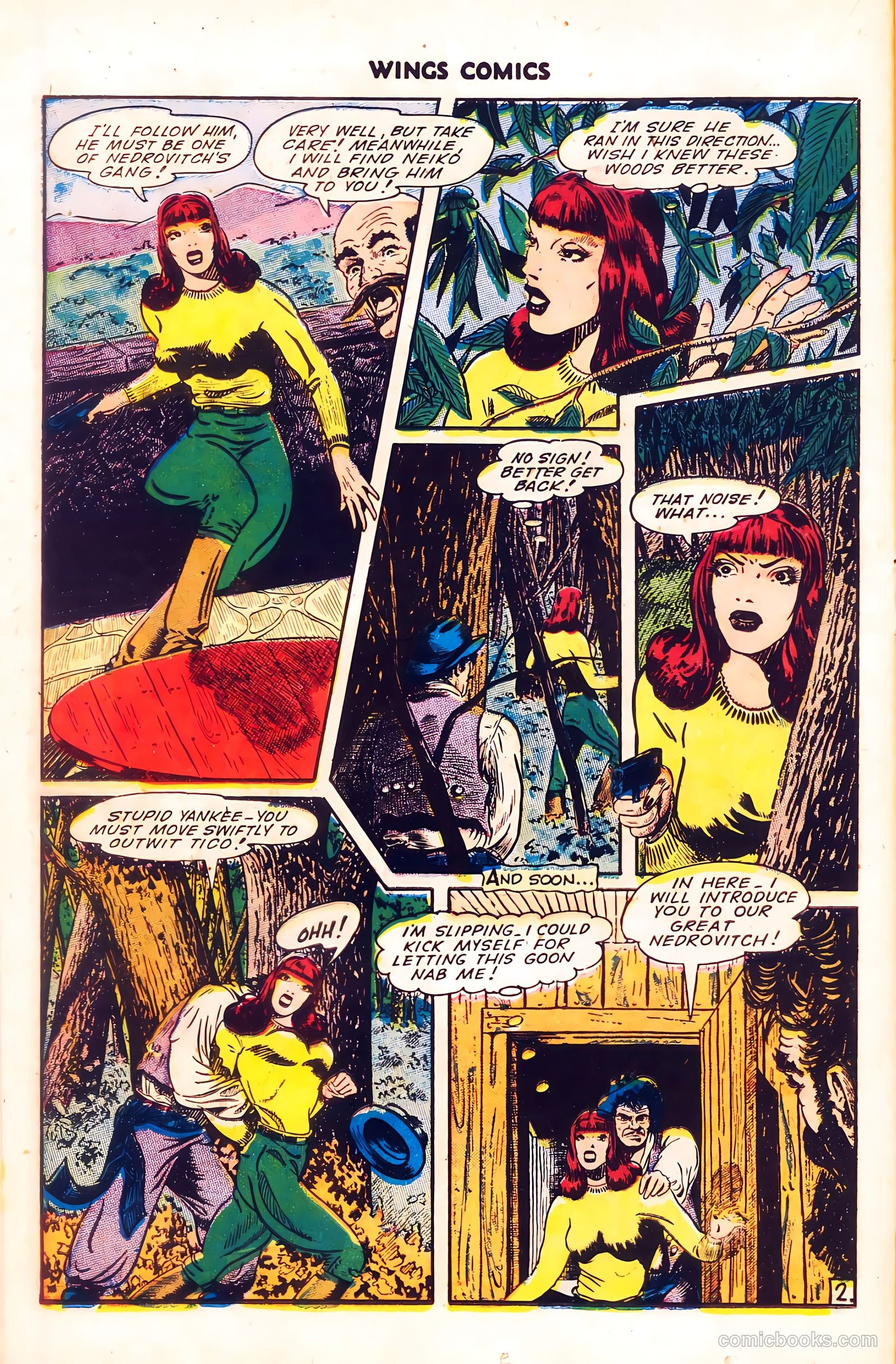 Wings Comics #56 (1945) — page 23 of 54