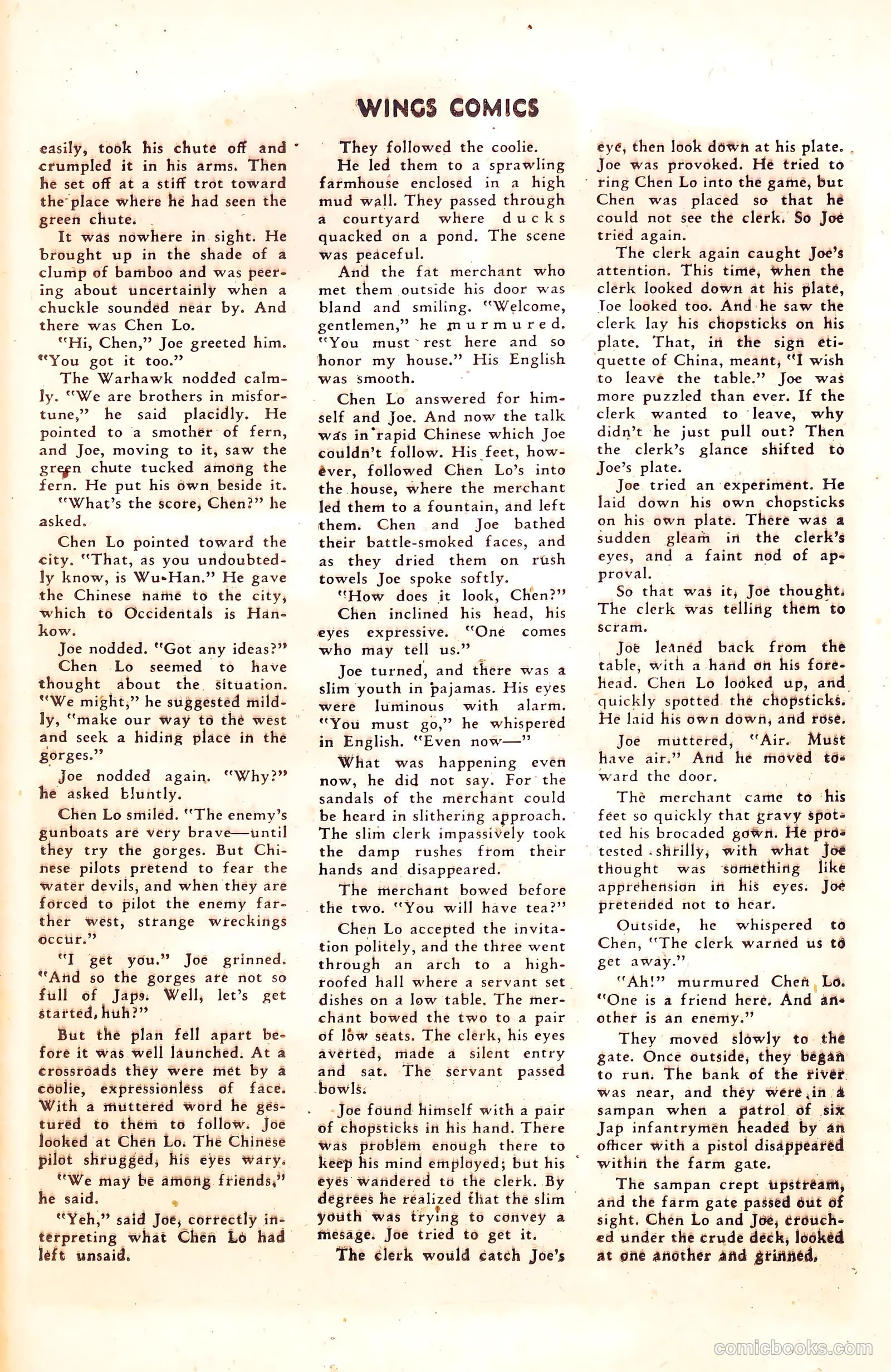 Wings Comics #56 (1945) — page 37 of 54