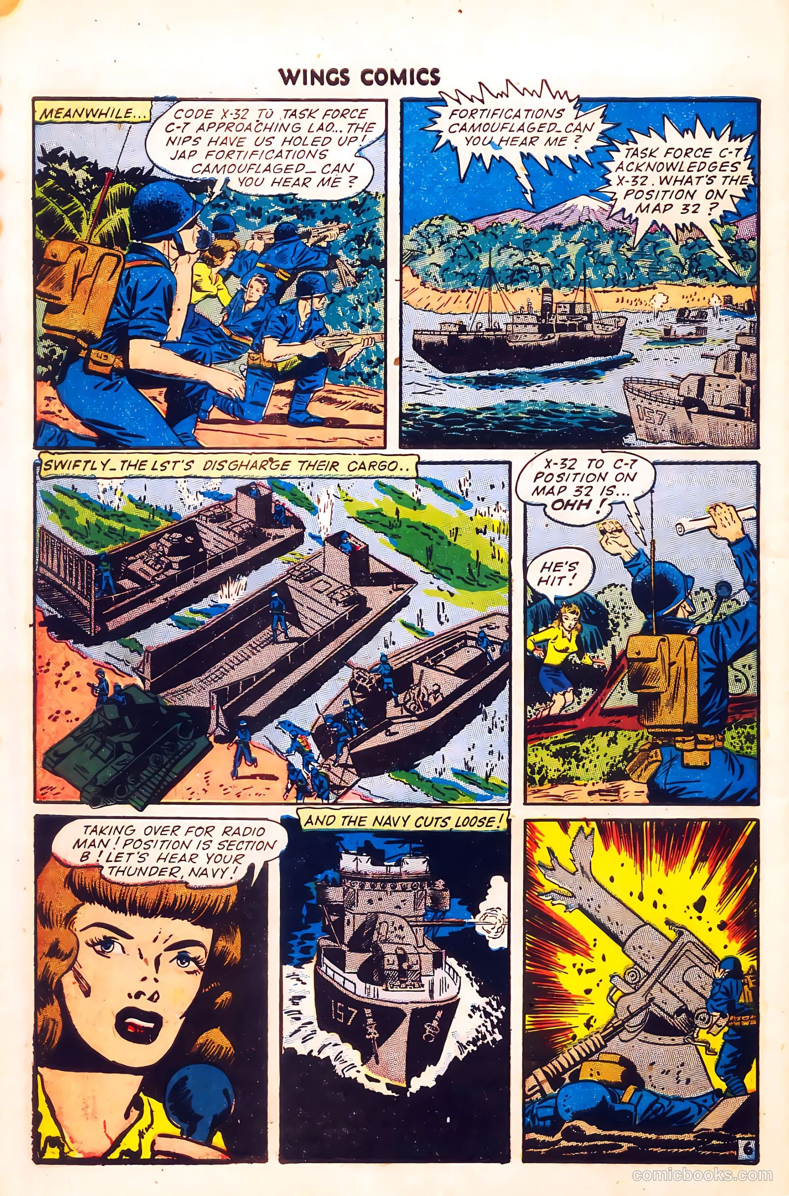 Wings Comics #56 (1945) — page 50 of 54