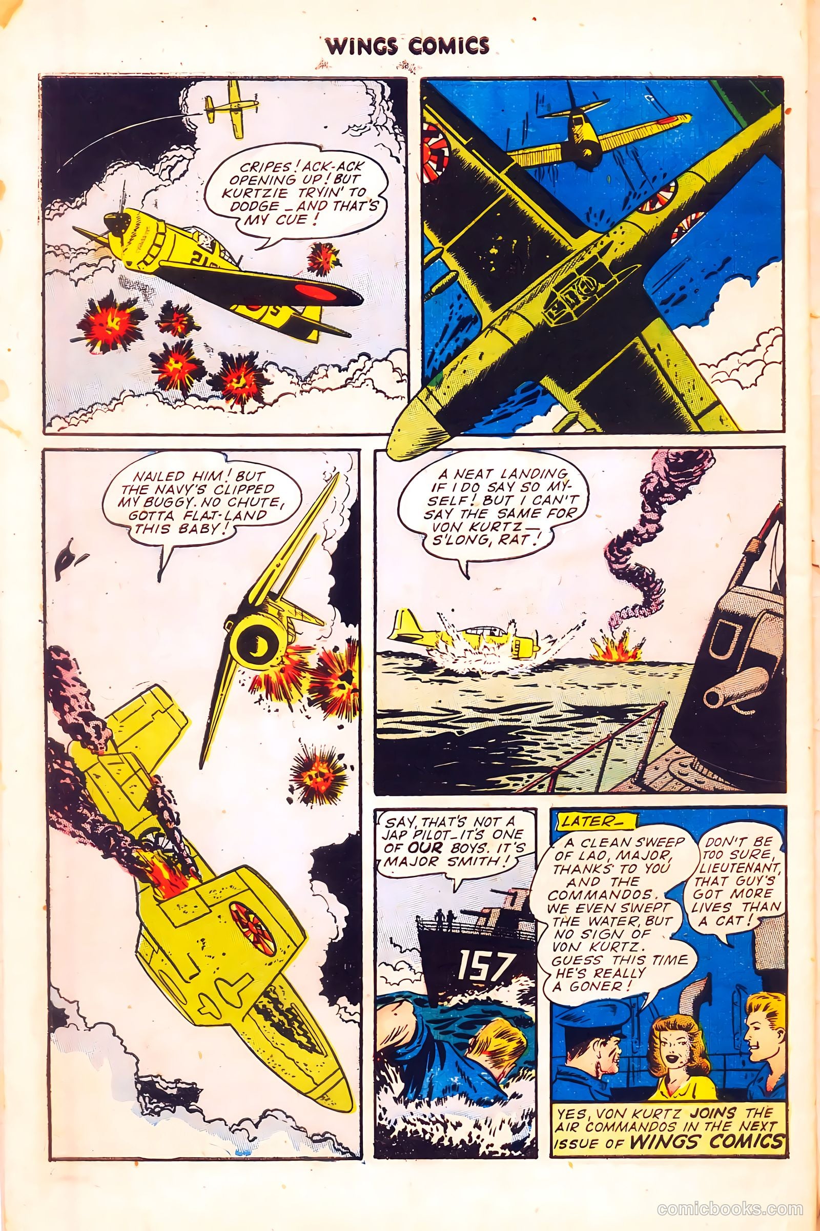 Wings Comics #56 (1945) — page 52 of 54