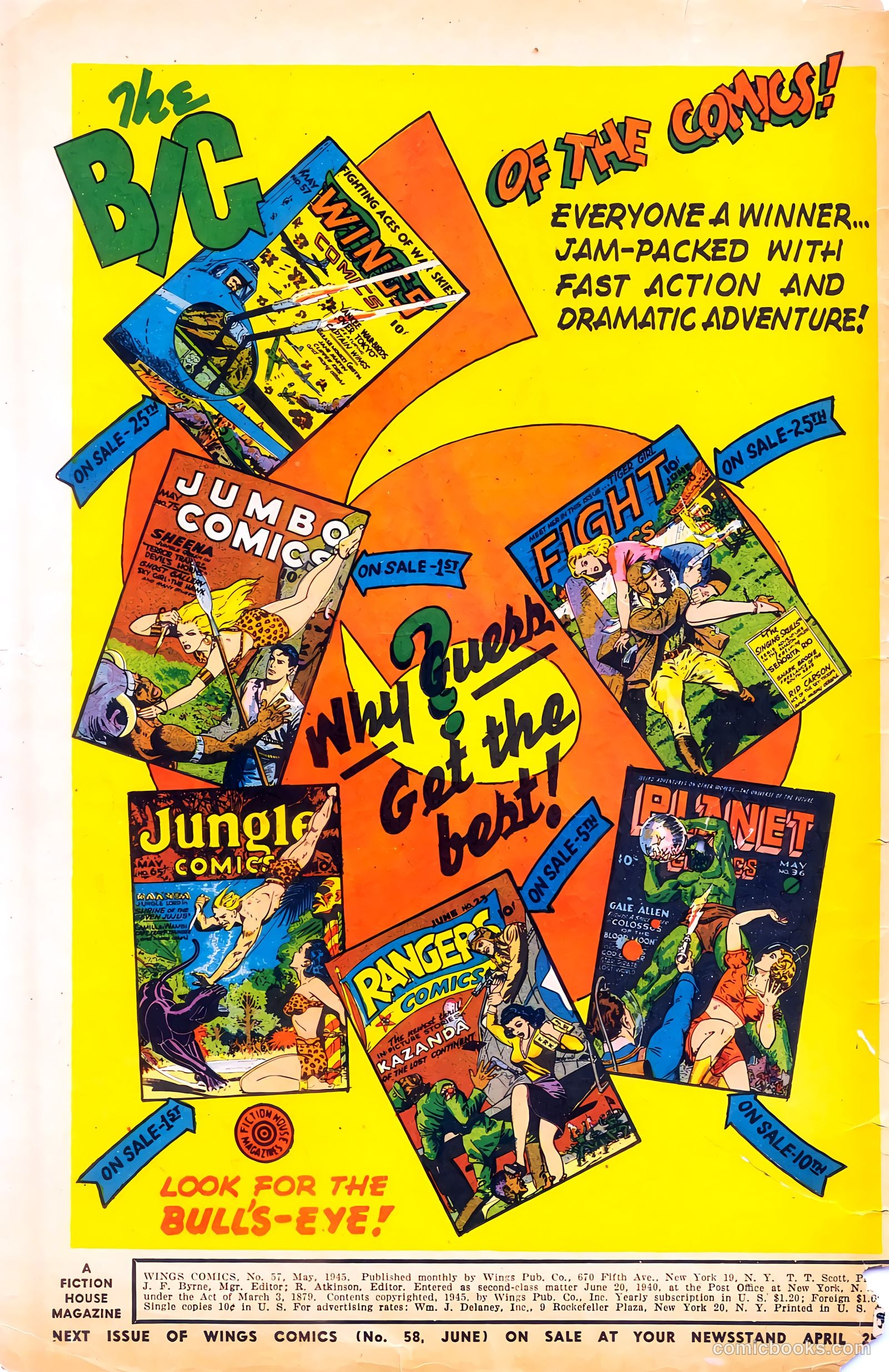 Wings Comics #57 (1945) — page 2 of 53